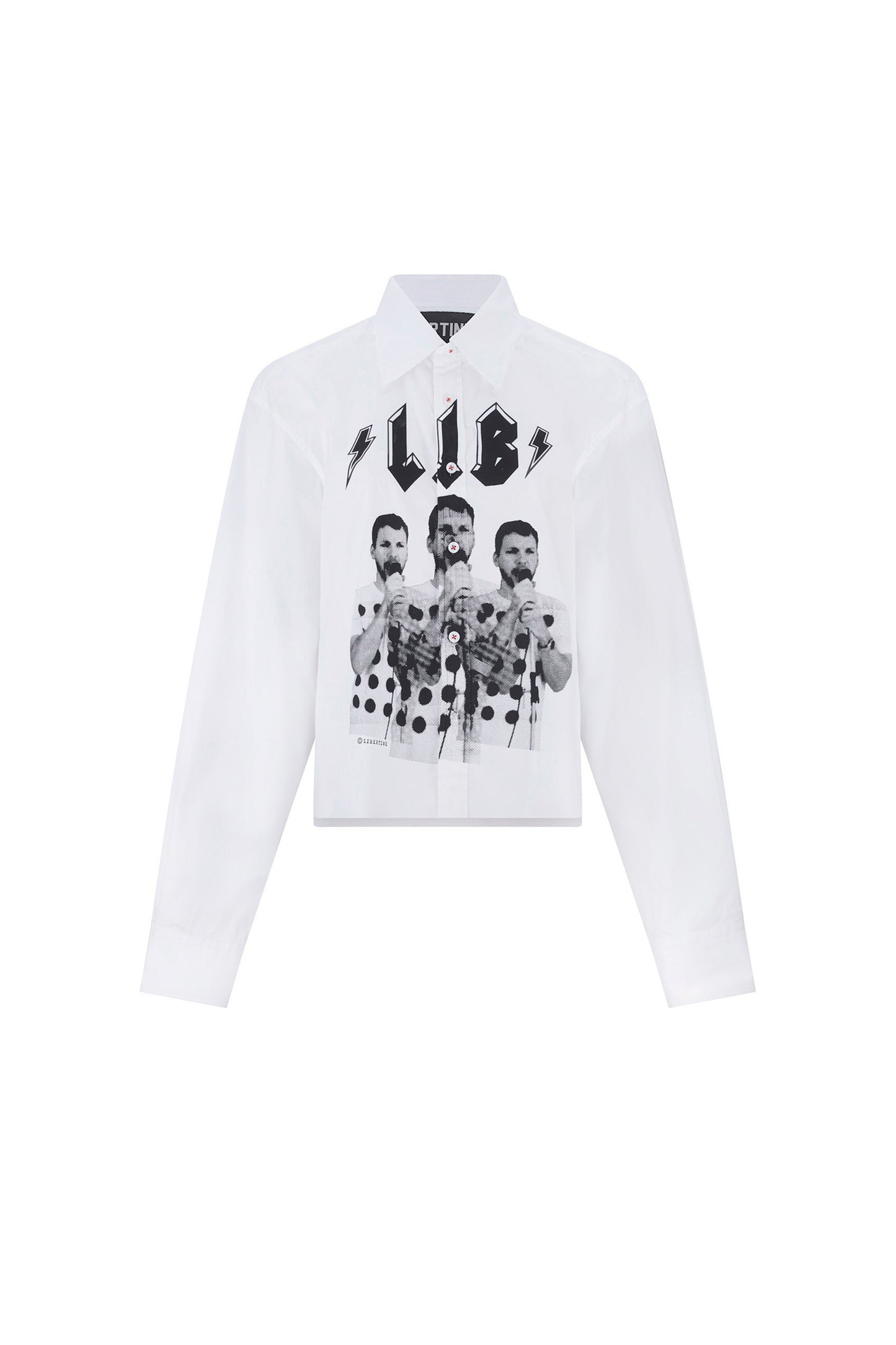 'LIB LINEUP' CROPPED CLASSIC SHIRT - - Libertine