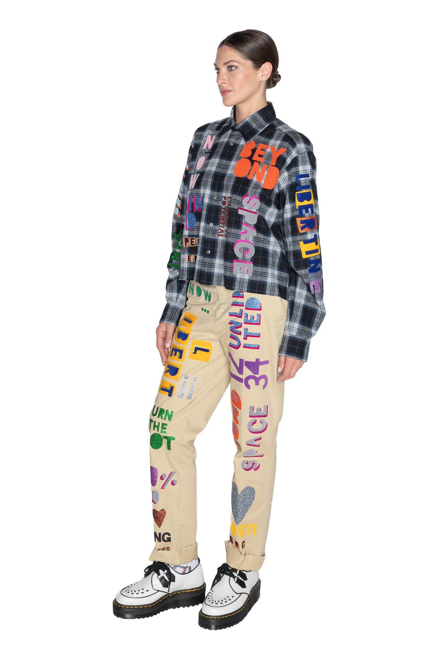 'UNLIMITED POTENTIAL' CROPPED CLASSIC SHIRT - - Libertine