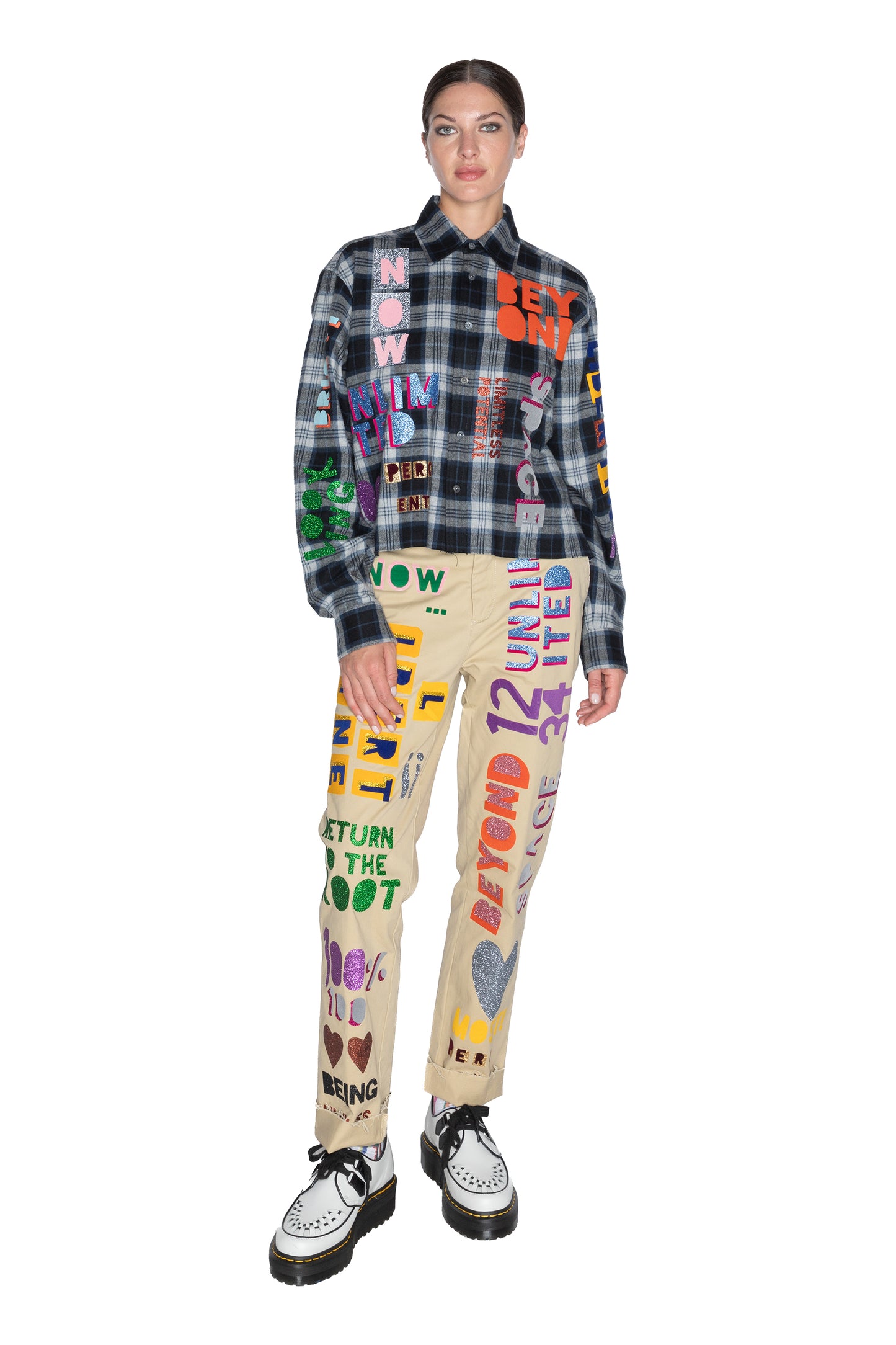 'UNLIMITED POTENTIAL' CROPPED CLASSIC SHIRT - - Libertine