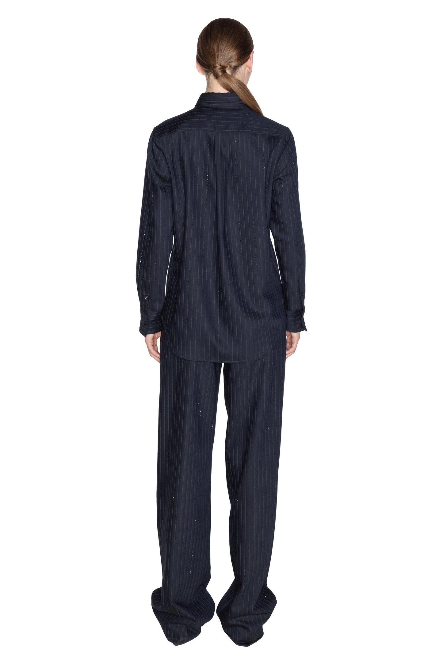 'CRYSTAL PINSTRIPE' NEW CLASSIC SHIRT - - Libertine