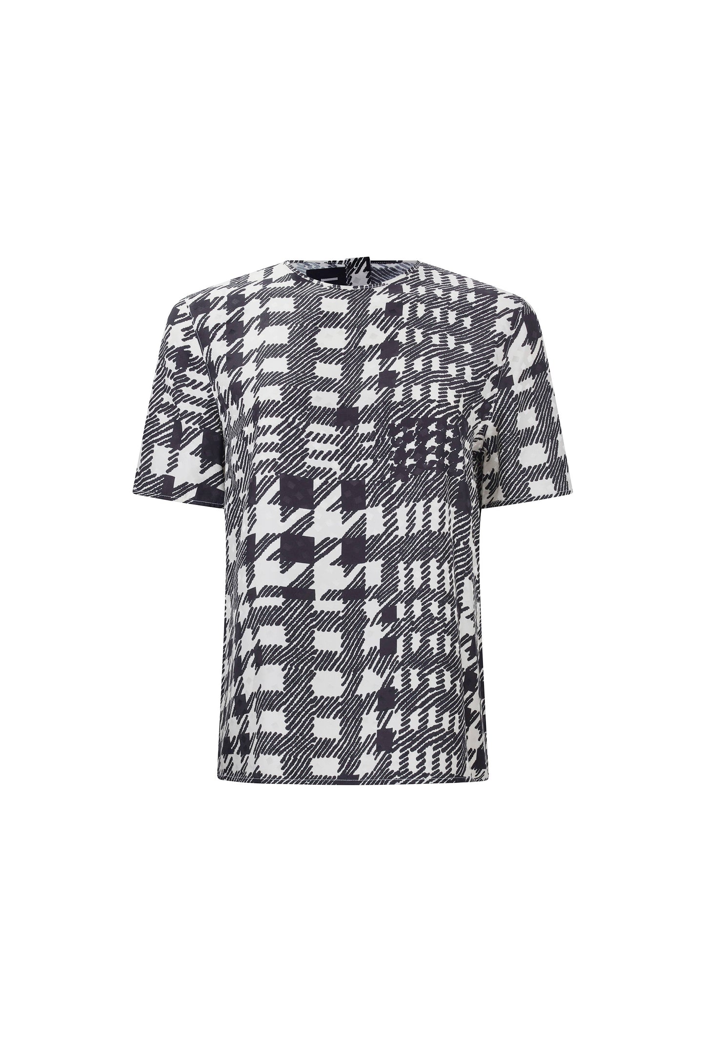 'PEGGYS HOUNDSTOOTH' SHORT SLEEVE BLOUSE - - Libertine