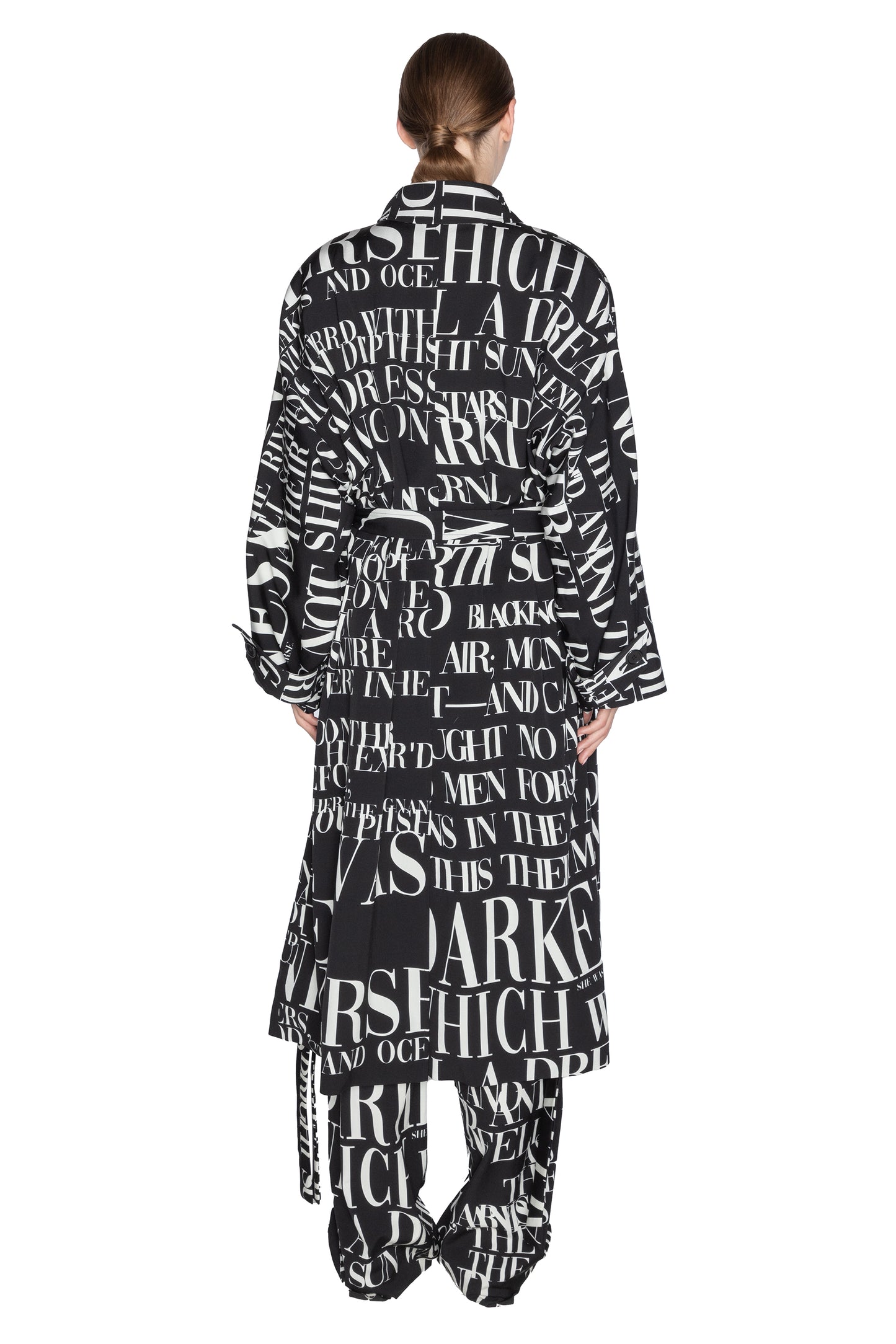 'POEME NOIR' NEW WAVE COAT - - Libertine