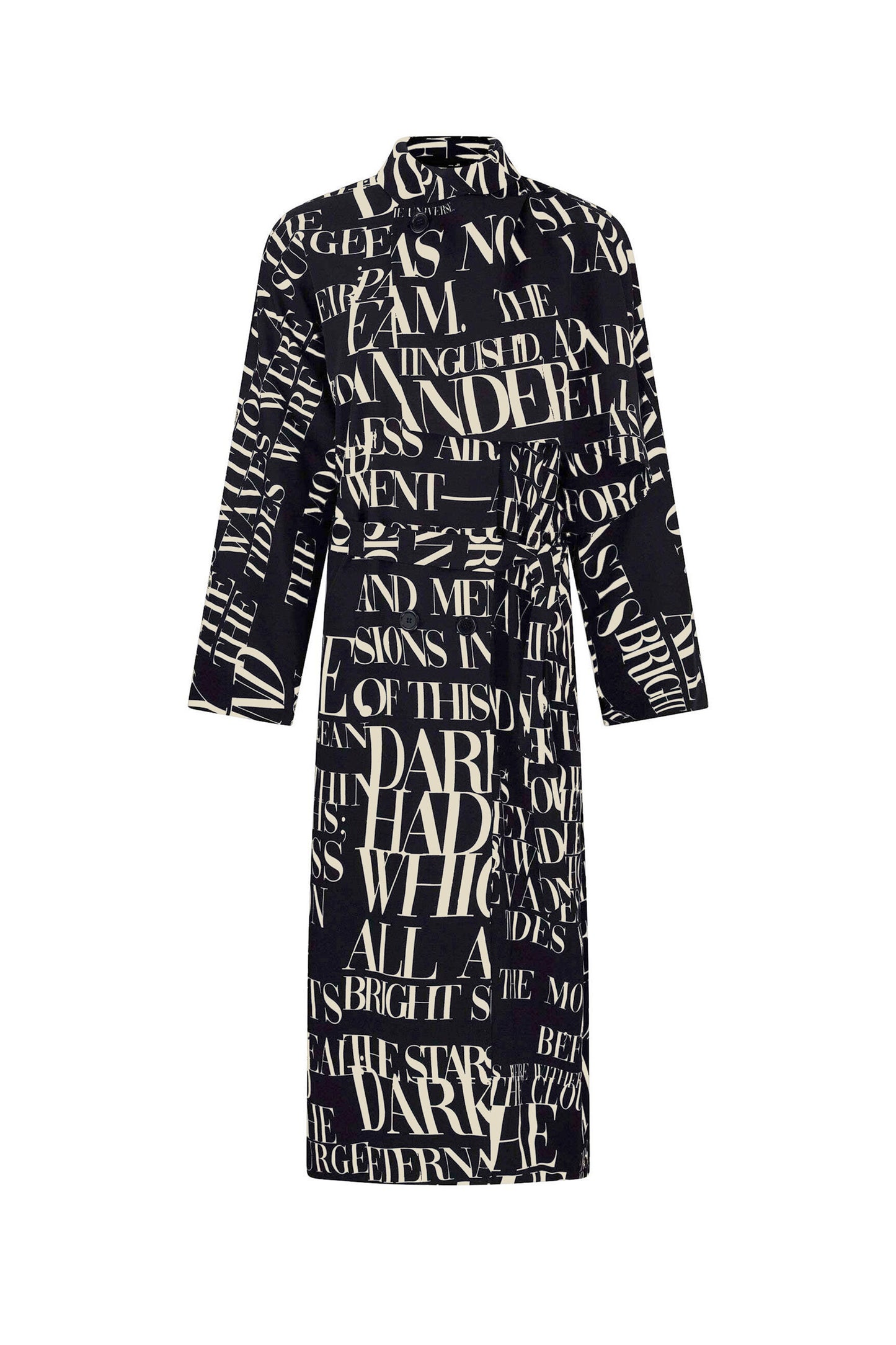 'POEME NOIR' NEW WAVE COAT - - Libertine