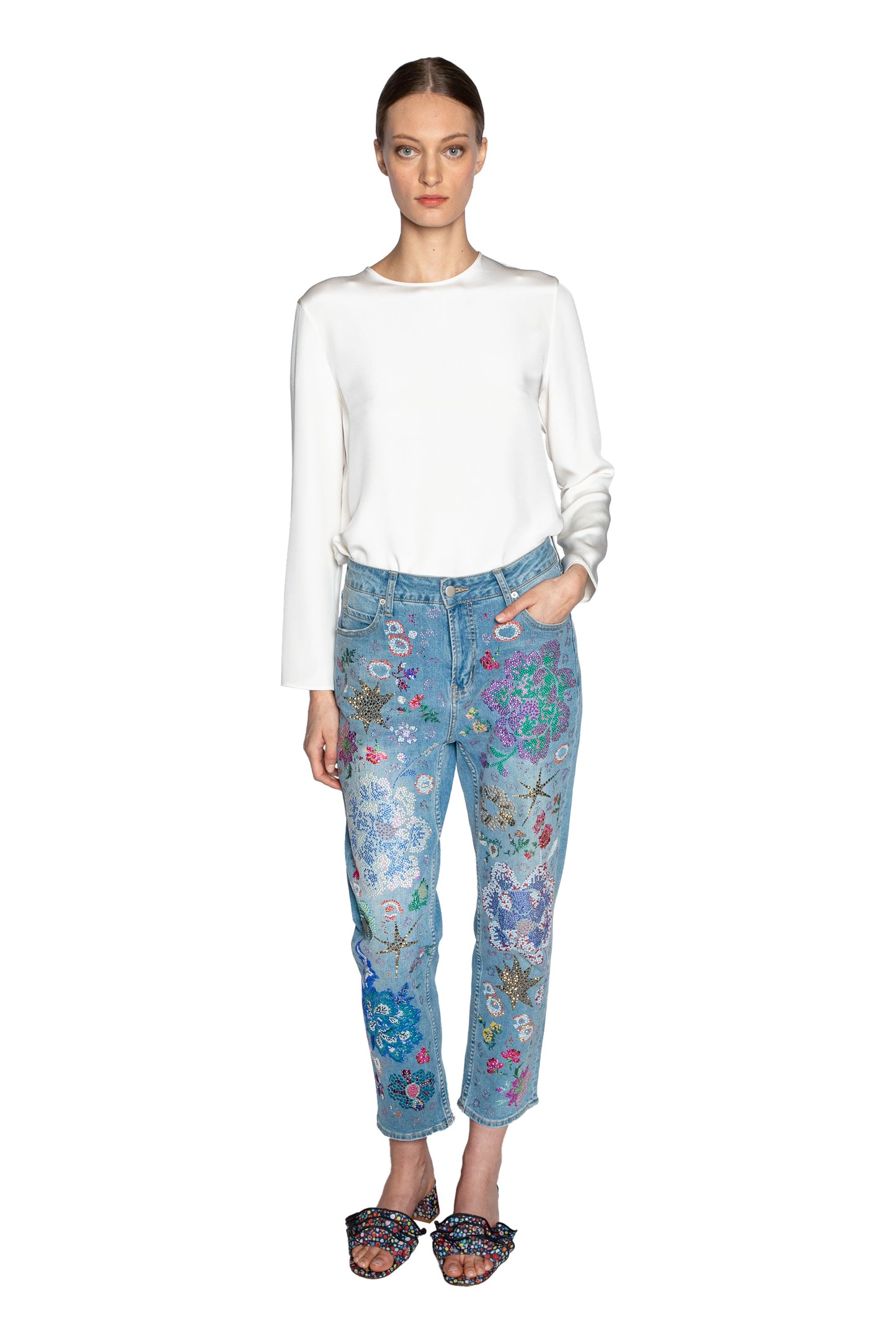 'LUXE BOUQUET' BOYFRIEND JEAN - - Libertine