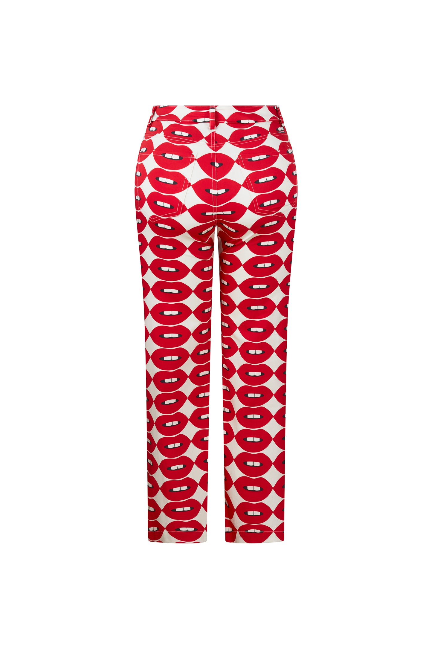 'FRENCH KISSING IN THE USA' CROPPED WIDE LEG PANT - - Libertine