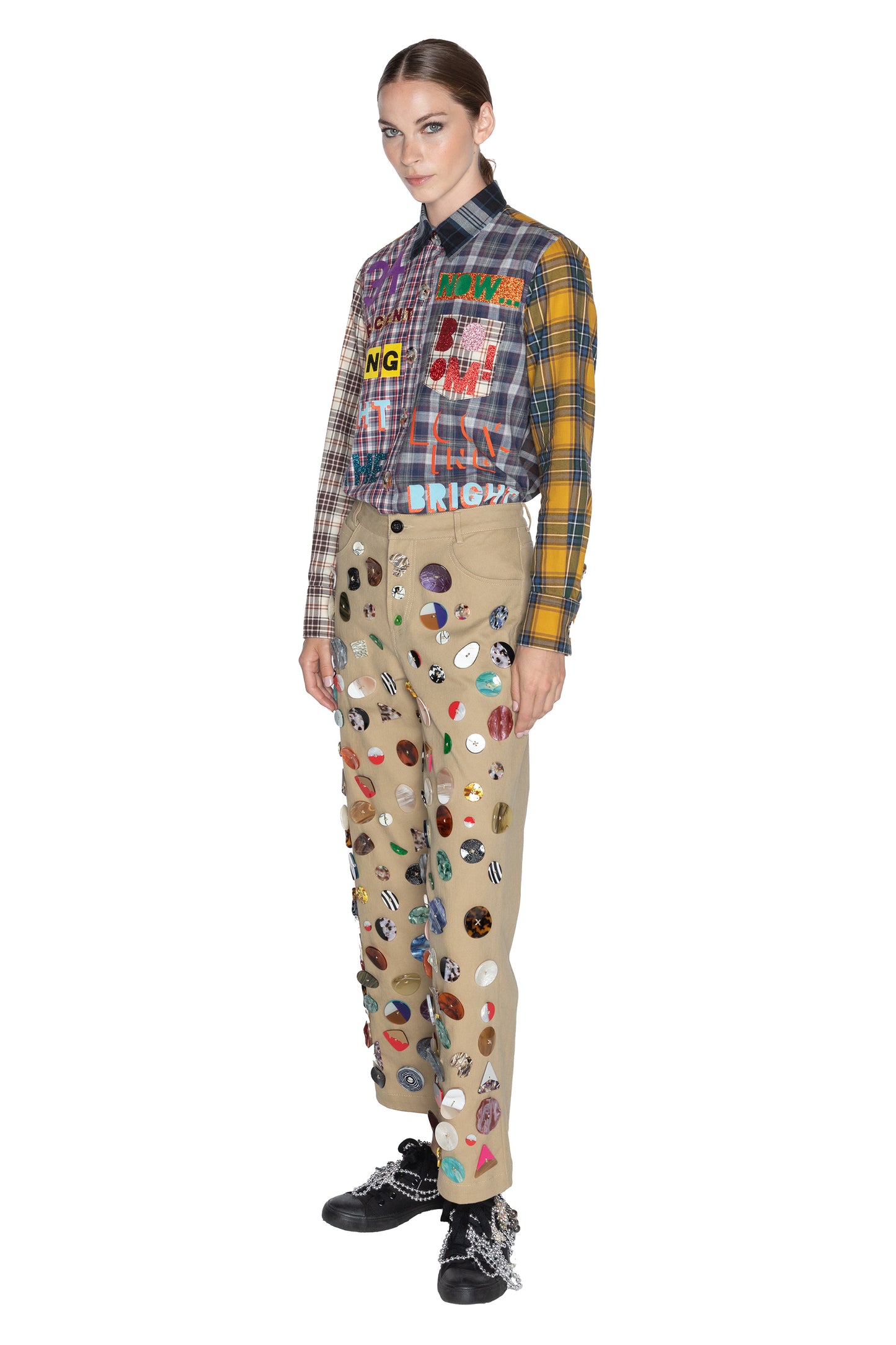 'MEMORY VASE' CROPPED WIDE LEG PANT - - Libertine