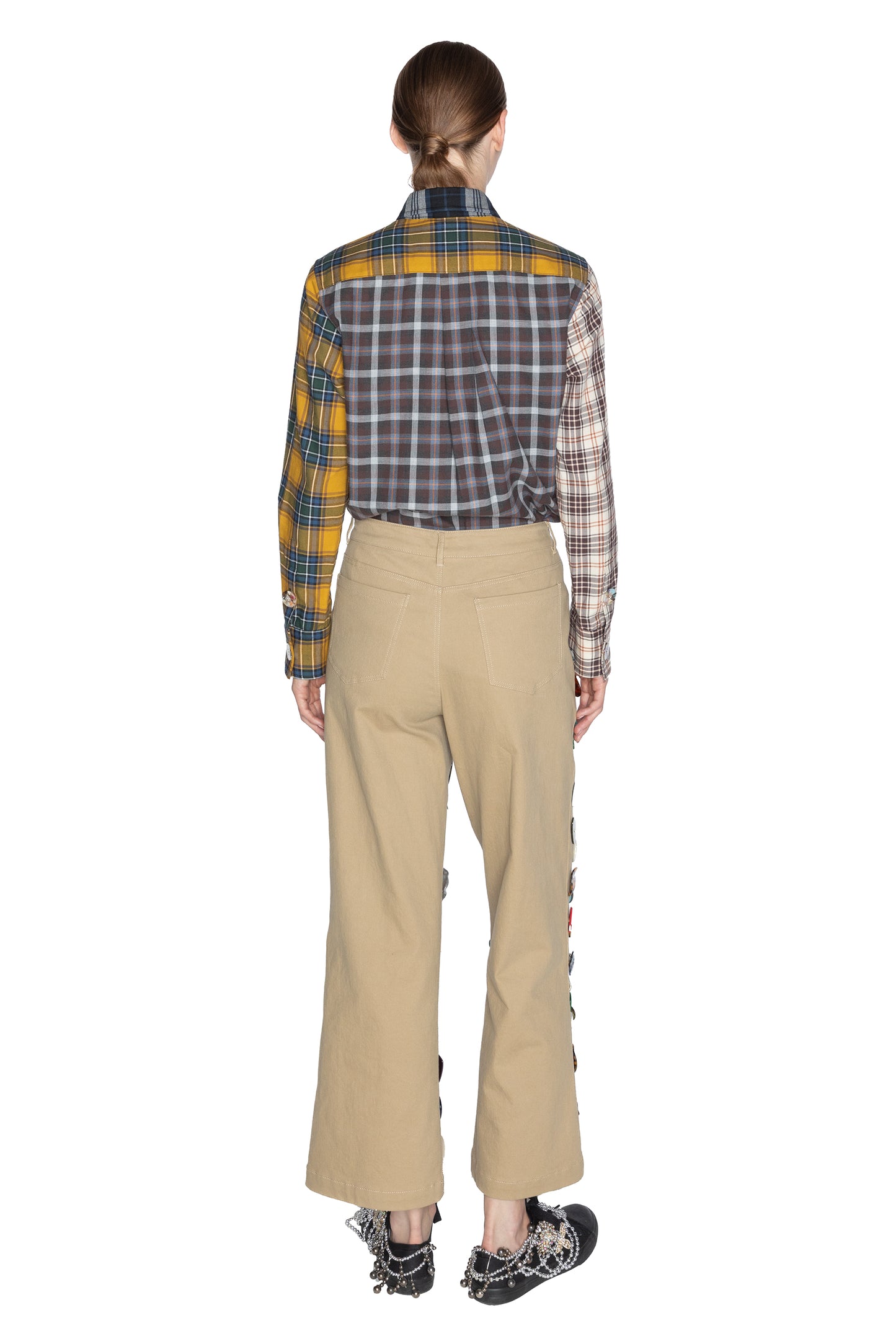 'MEMORY VASE' CROPPED WIDE LEG PANT - - Libertine