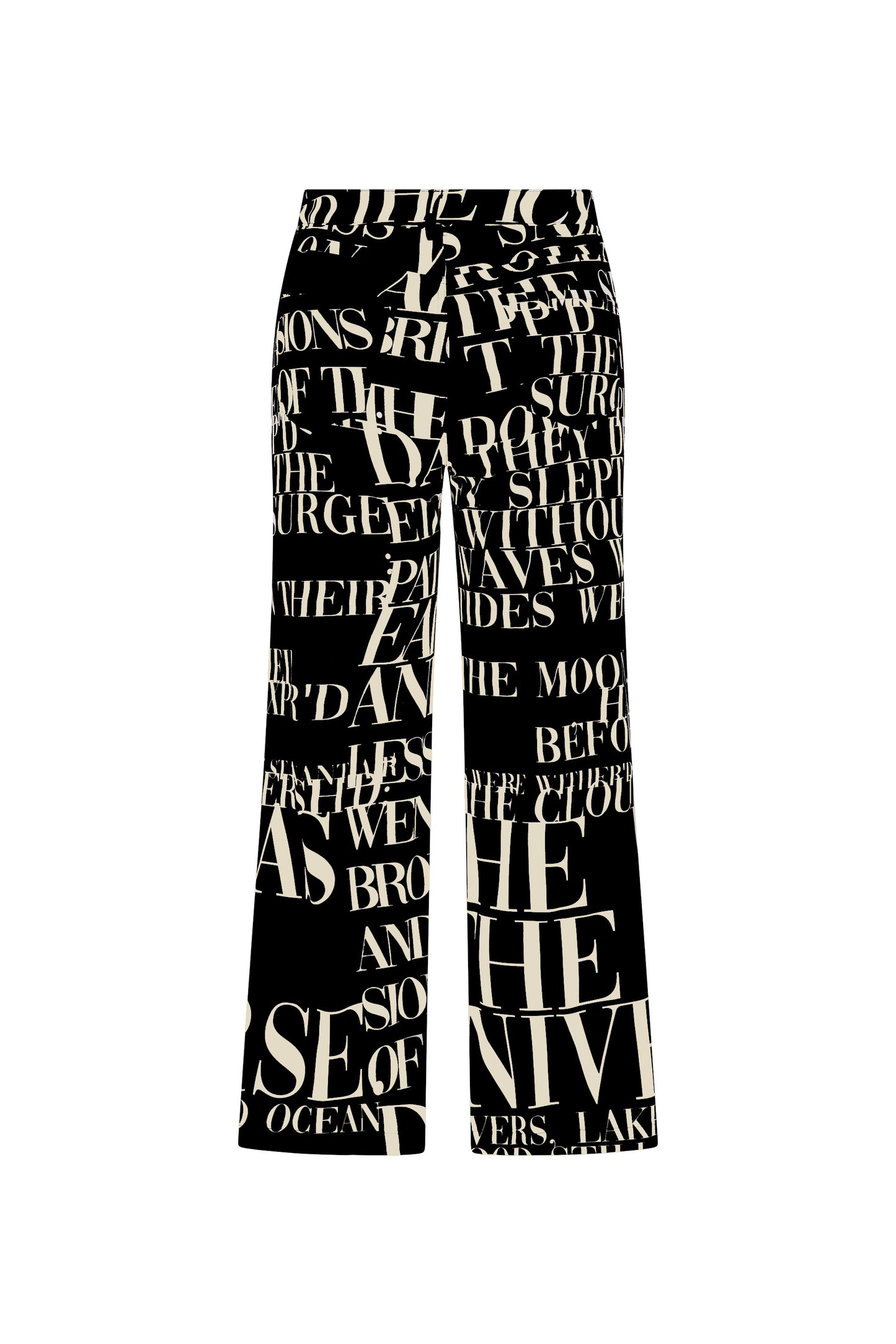 'POEME NOIR' CROPPED WIDE LEG PANT - - Libertine