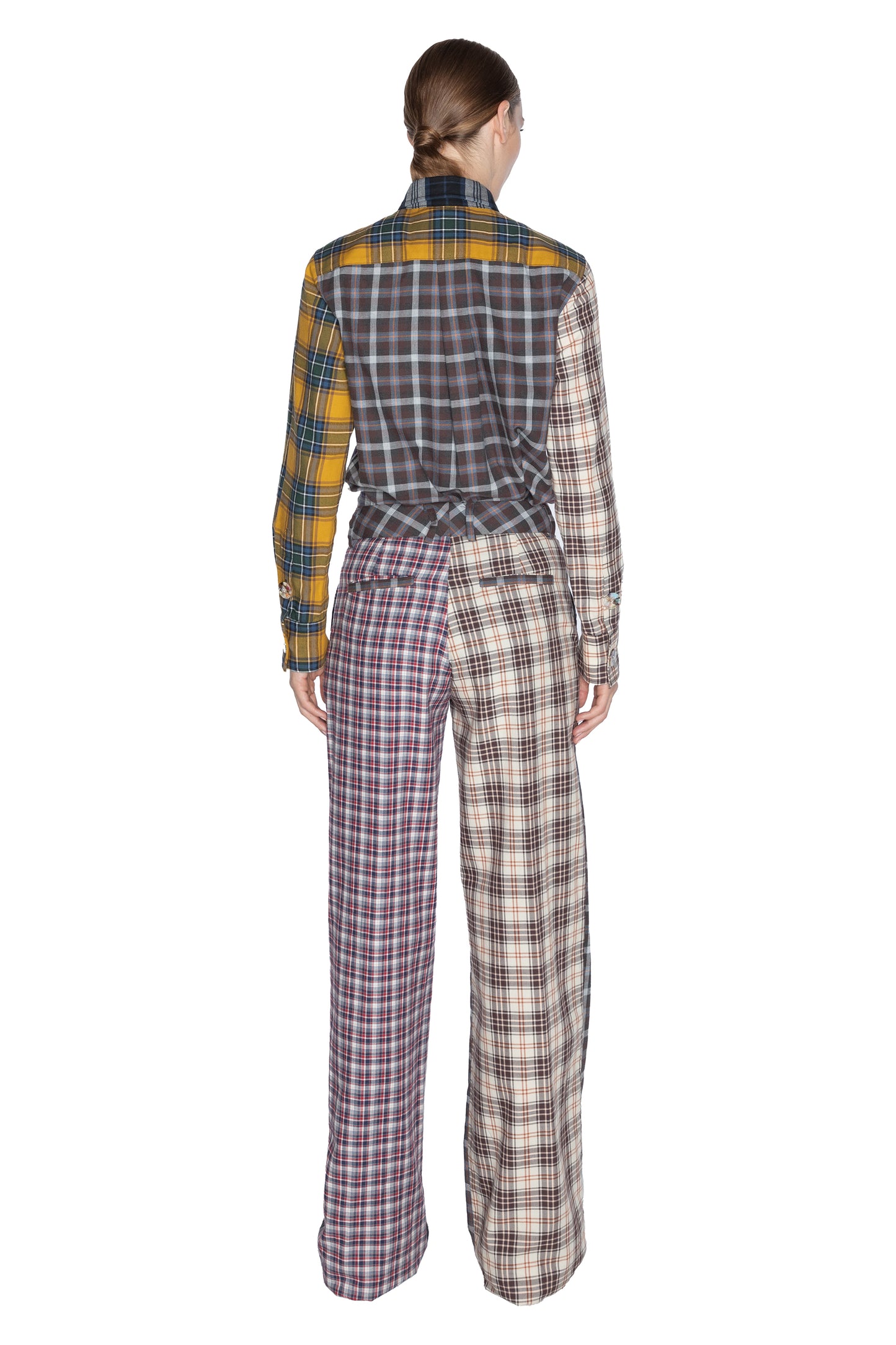 'VIBRANT PLAID MIXES' BAGGY TROUSER - - Libertine