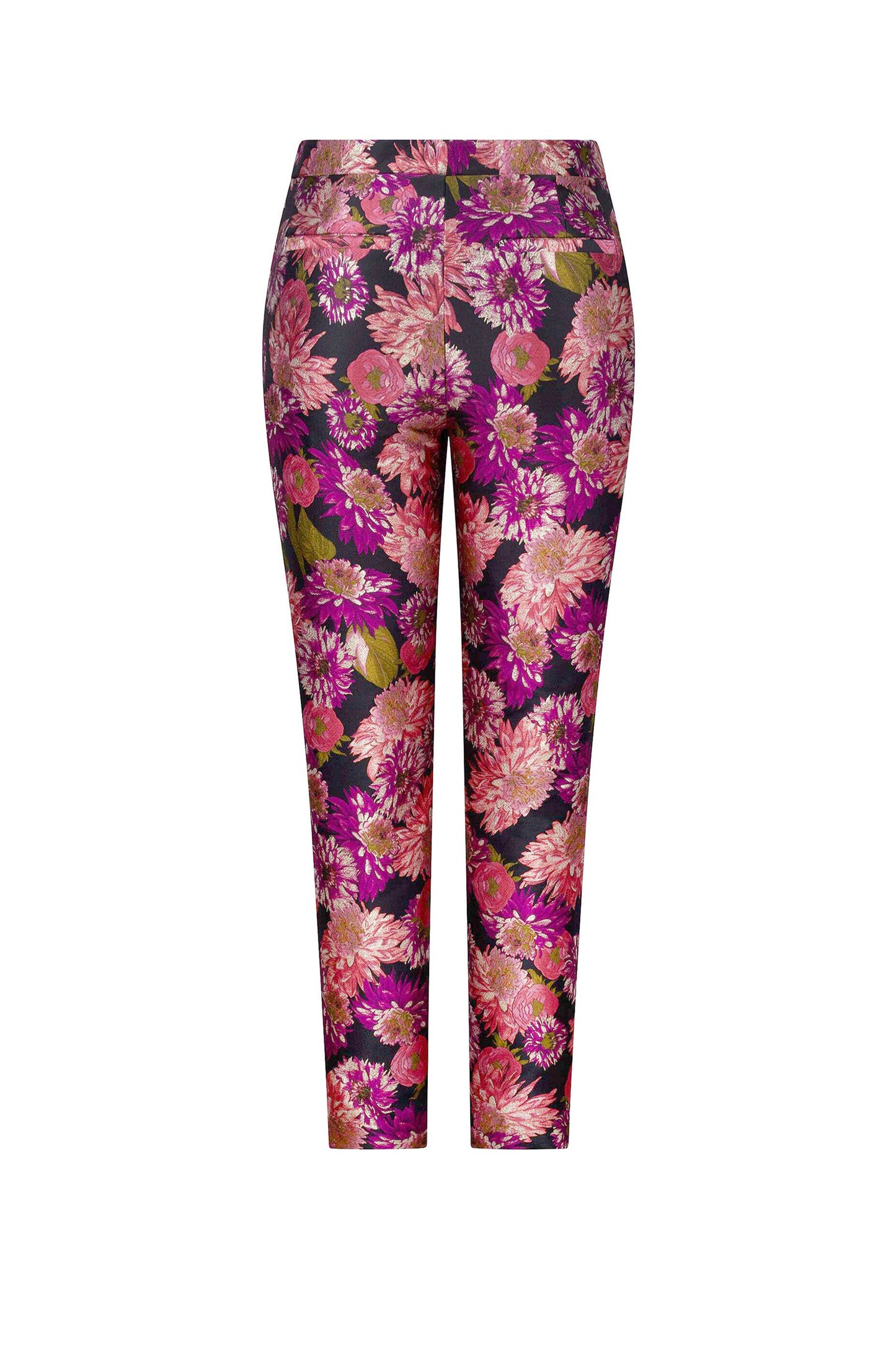 'PINK WISH JACQUARD' ANKLE ZIP PANT - - Libertine