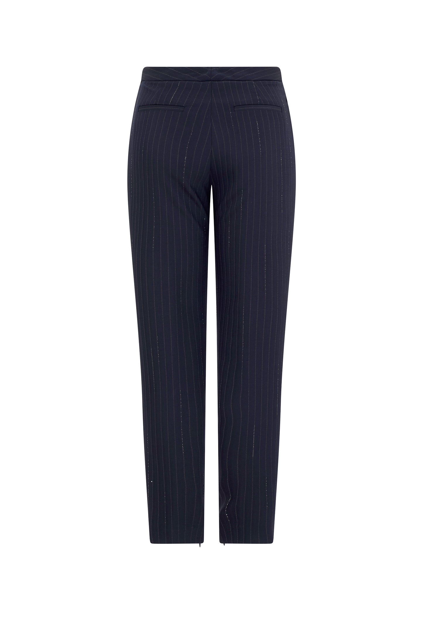 'CRYSTAL PINSTRIPE' ANKLE ZIP PANT - - Libertine