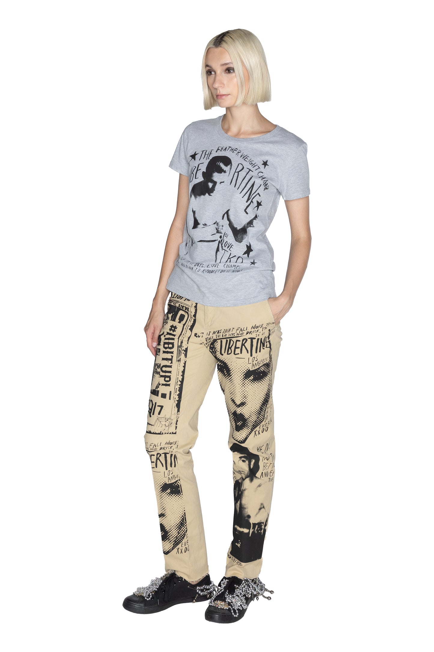 'FEATHERWEIGHT' WOMENS T SHIRT - - Libertine