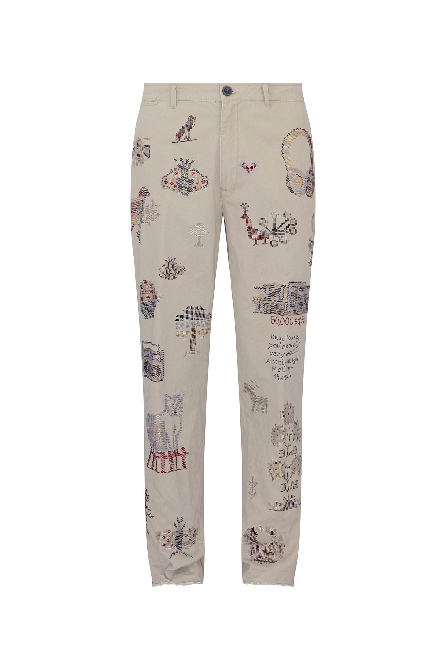 'NEEDLEPOINT NEUTRAL' CHINO - - Libertine