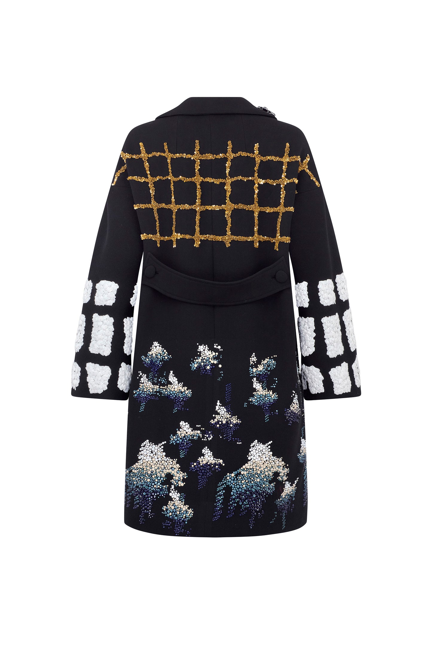 'OSAKA' EMBELLISHED L/S PATCH POCKET COAT - - Libertine