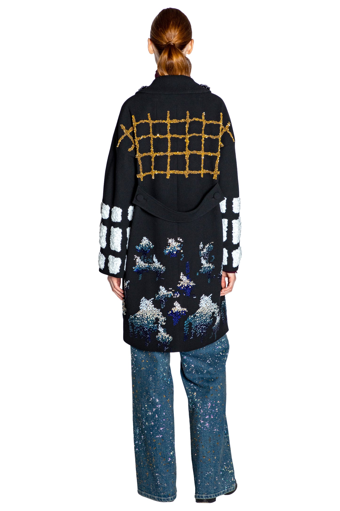 'OSAKA' EMBELLISHED L/S PATCH POCKET COAT - - Libertine