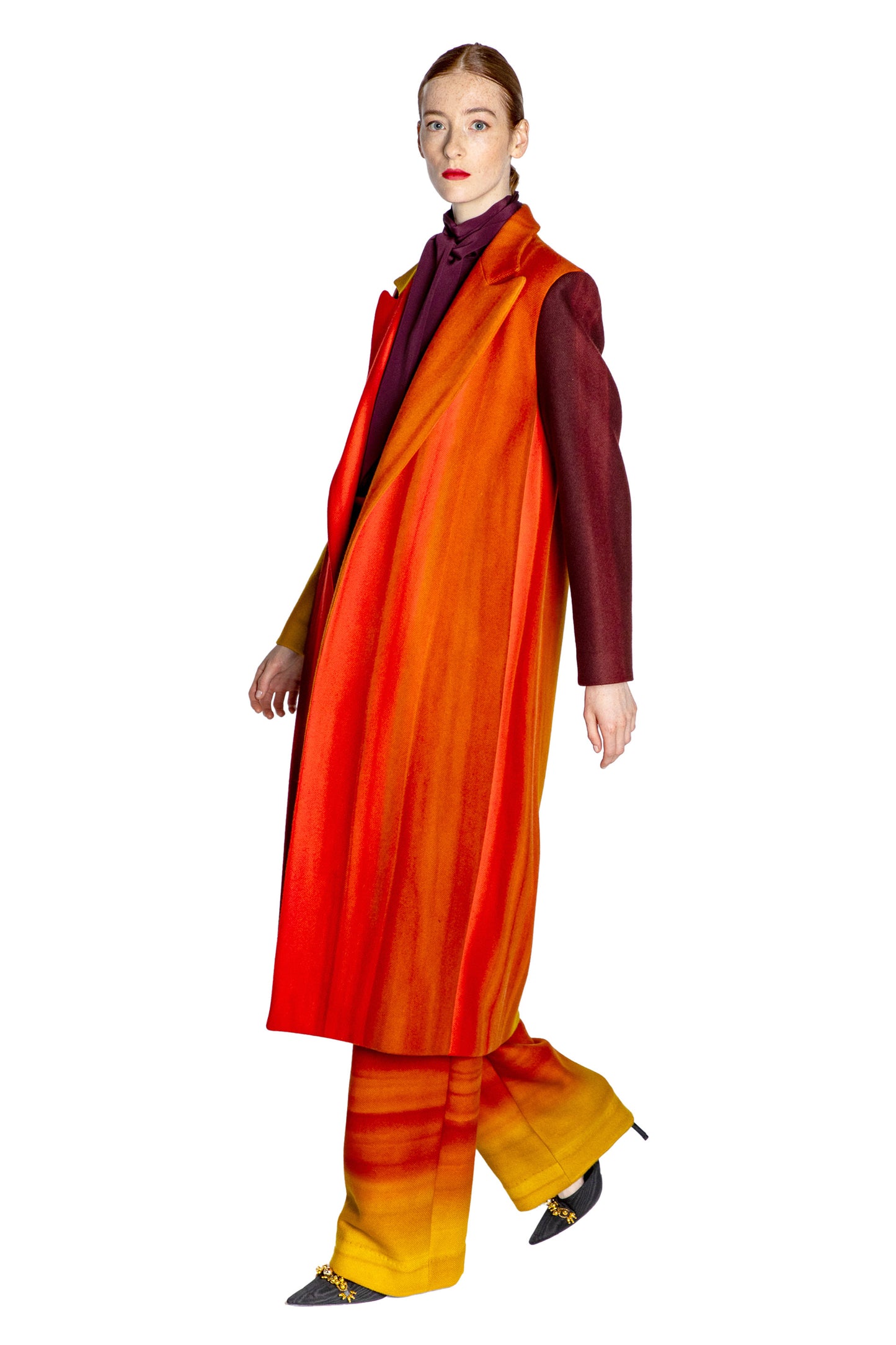 'CALIFORNIA SUNSET' MIDI COAT - - Libertine