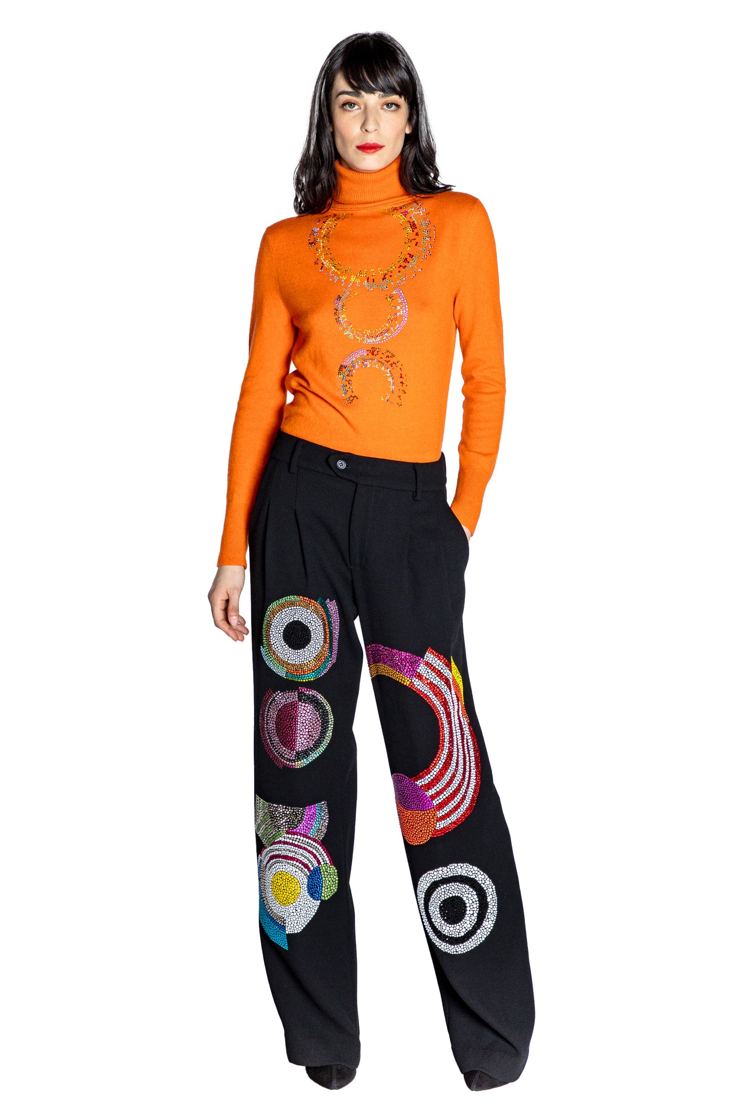 'SONIA CRYSTAL' BAGGY TROUSER - - Libertine