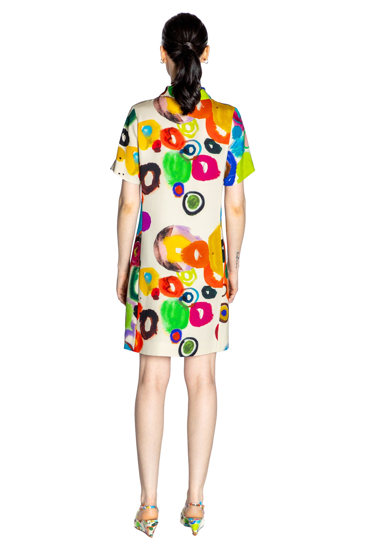 'JH GOUACHE' PREPPY DRESS - - Libertine
