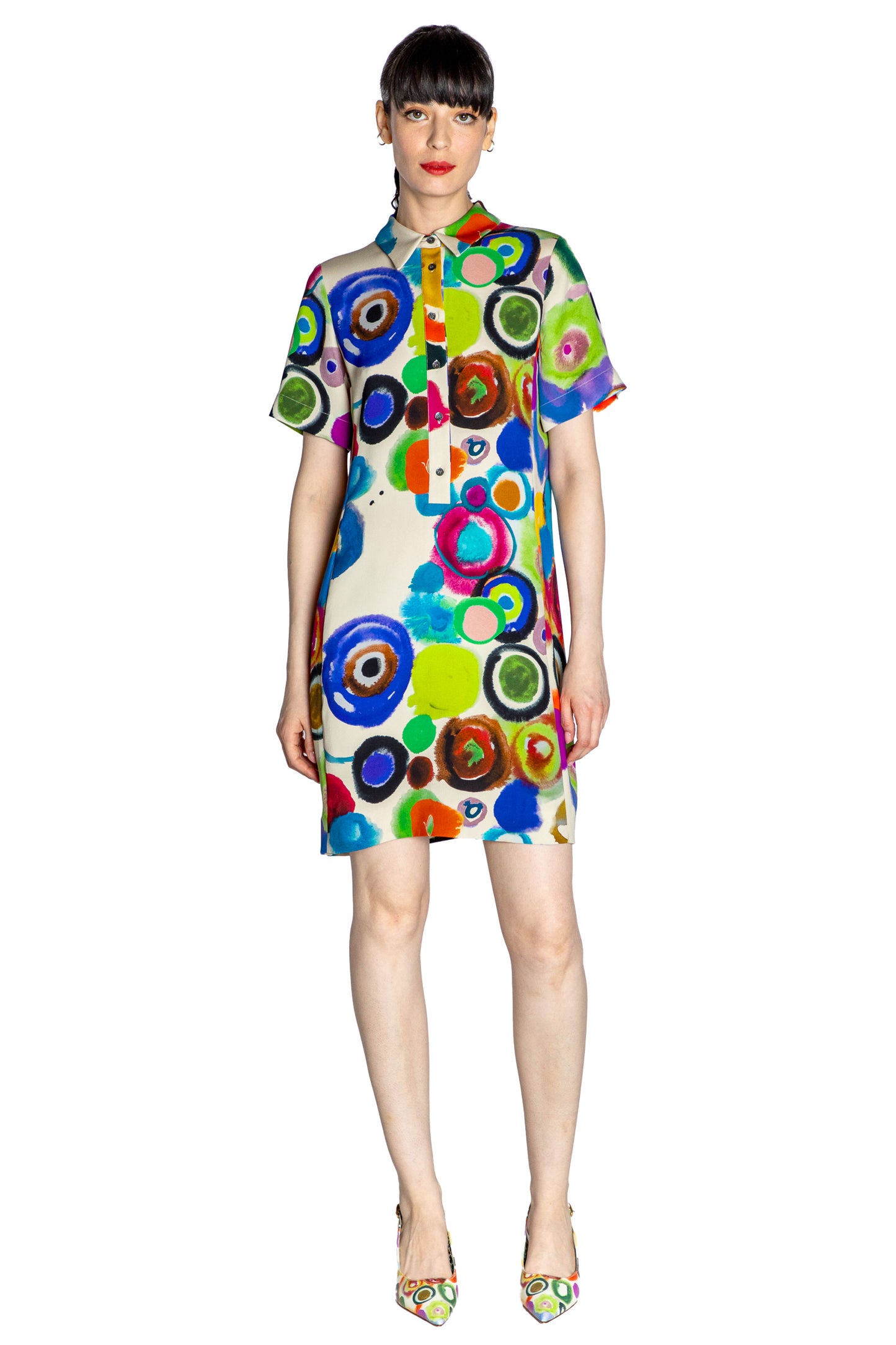 'JH GOUACHE' PREPPY DRESS - - Libertine