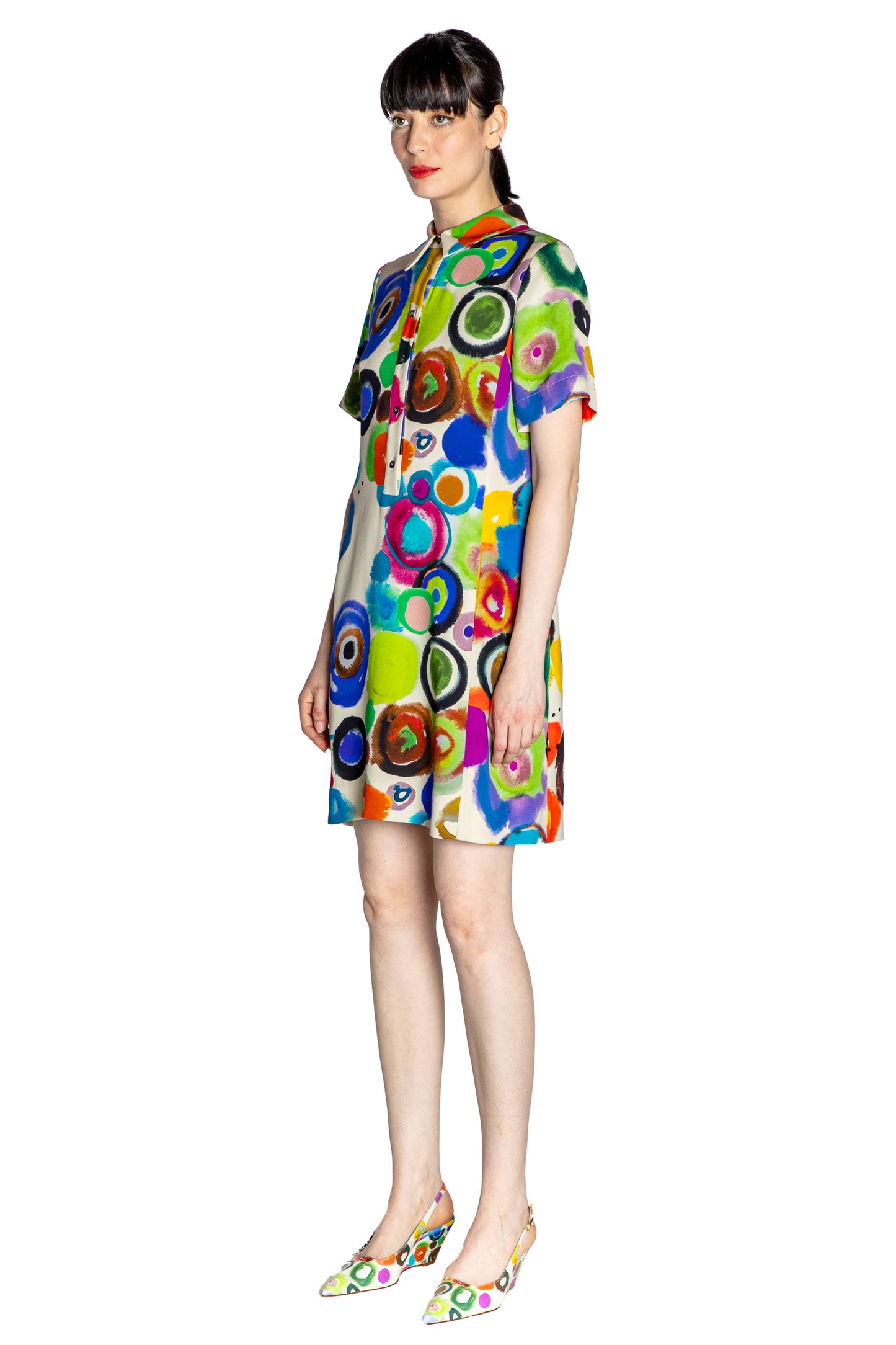 'JH GOUACHE' PREPPY DRESS - - Libertine
