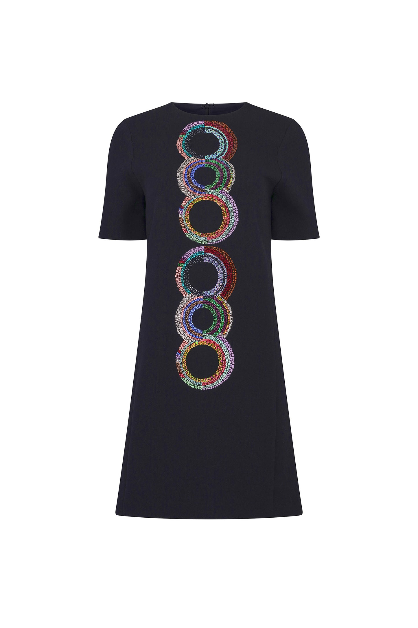'SONIA CRYSTAL' SHORT SLEEVE SHIFT DRESS - - Libertine