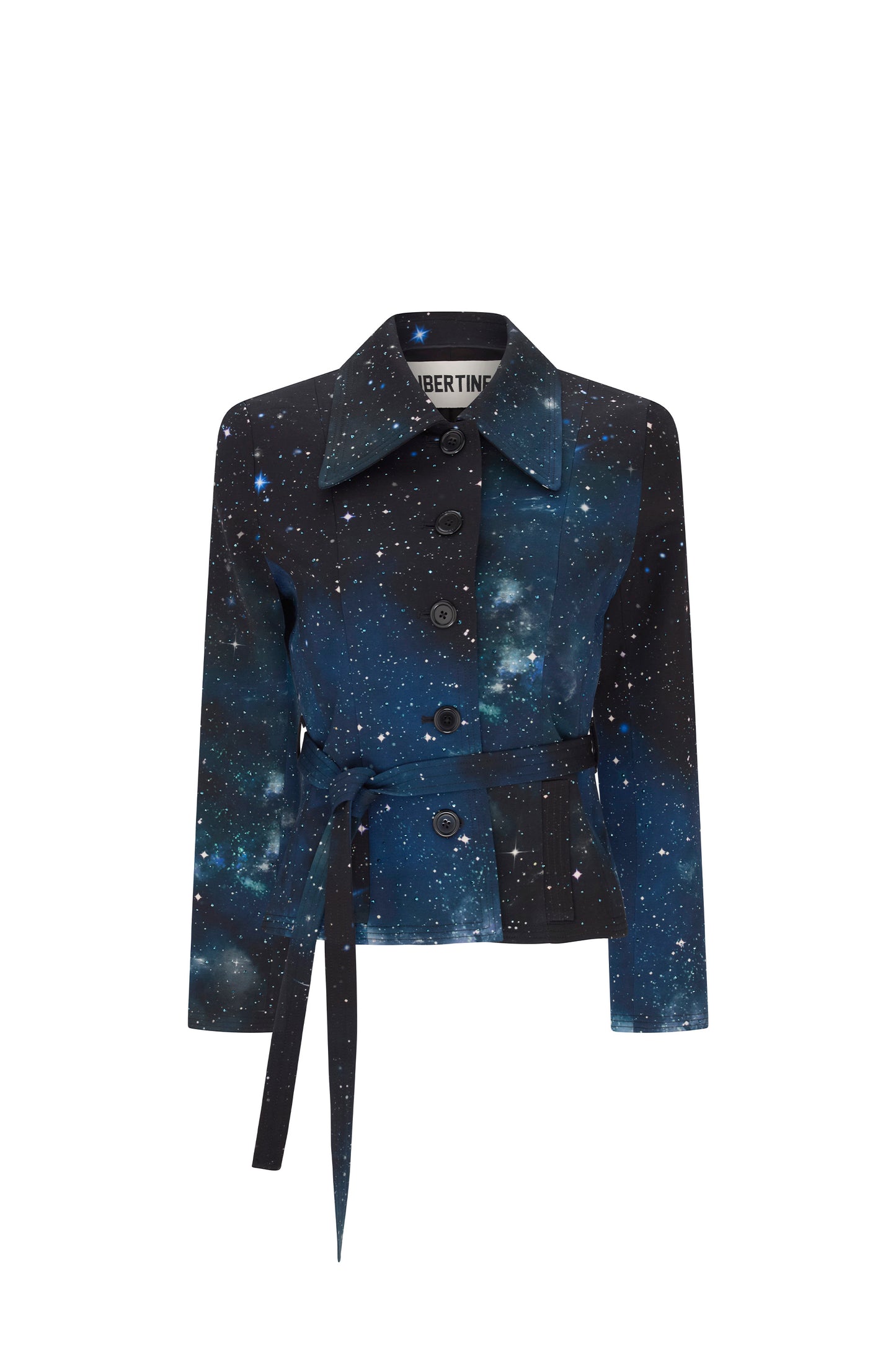 'INTERSTELLAR DIAMANTE' BELTED JACKET - - Libertine
