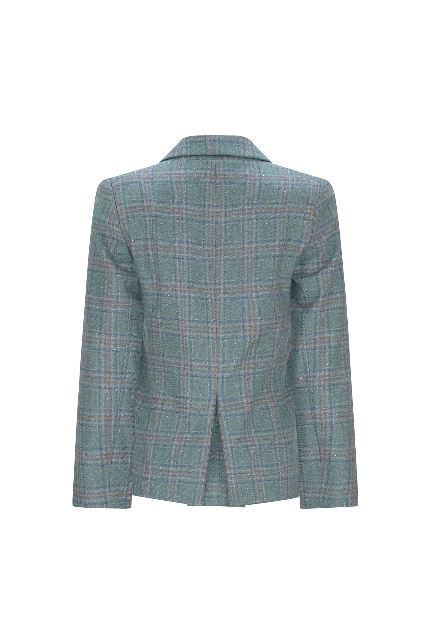 'STARDUST' TEAL LONG CLASSIC JACKET