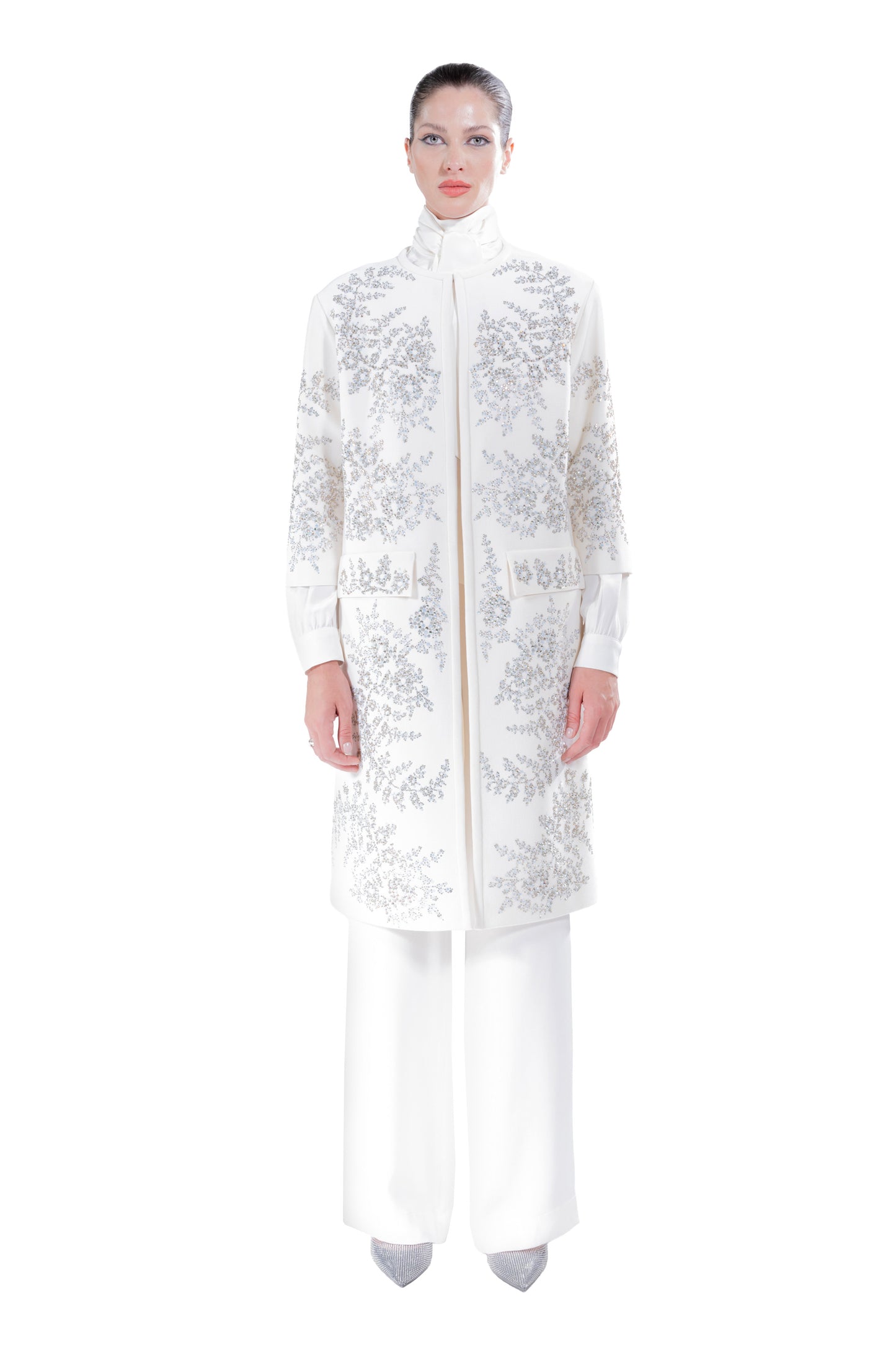 'PAISLEY FLORETTES' DUSTER COAT - - Libertine