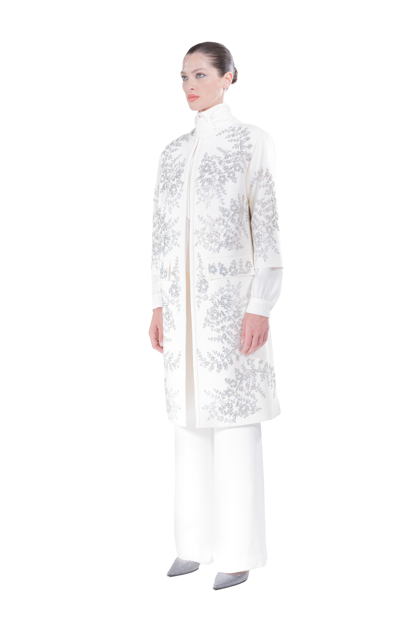 'PAISLEY FLORETTES' DUSTER COAT - - Libertine