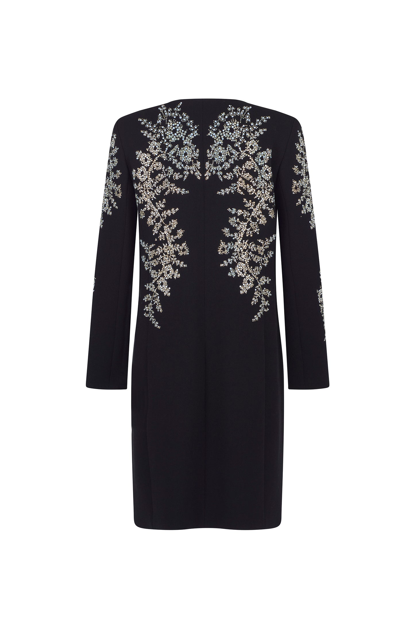 'PAISLEY FLORETTES' CLASSIC COLLARLESS COAT - - Libertine