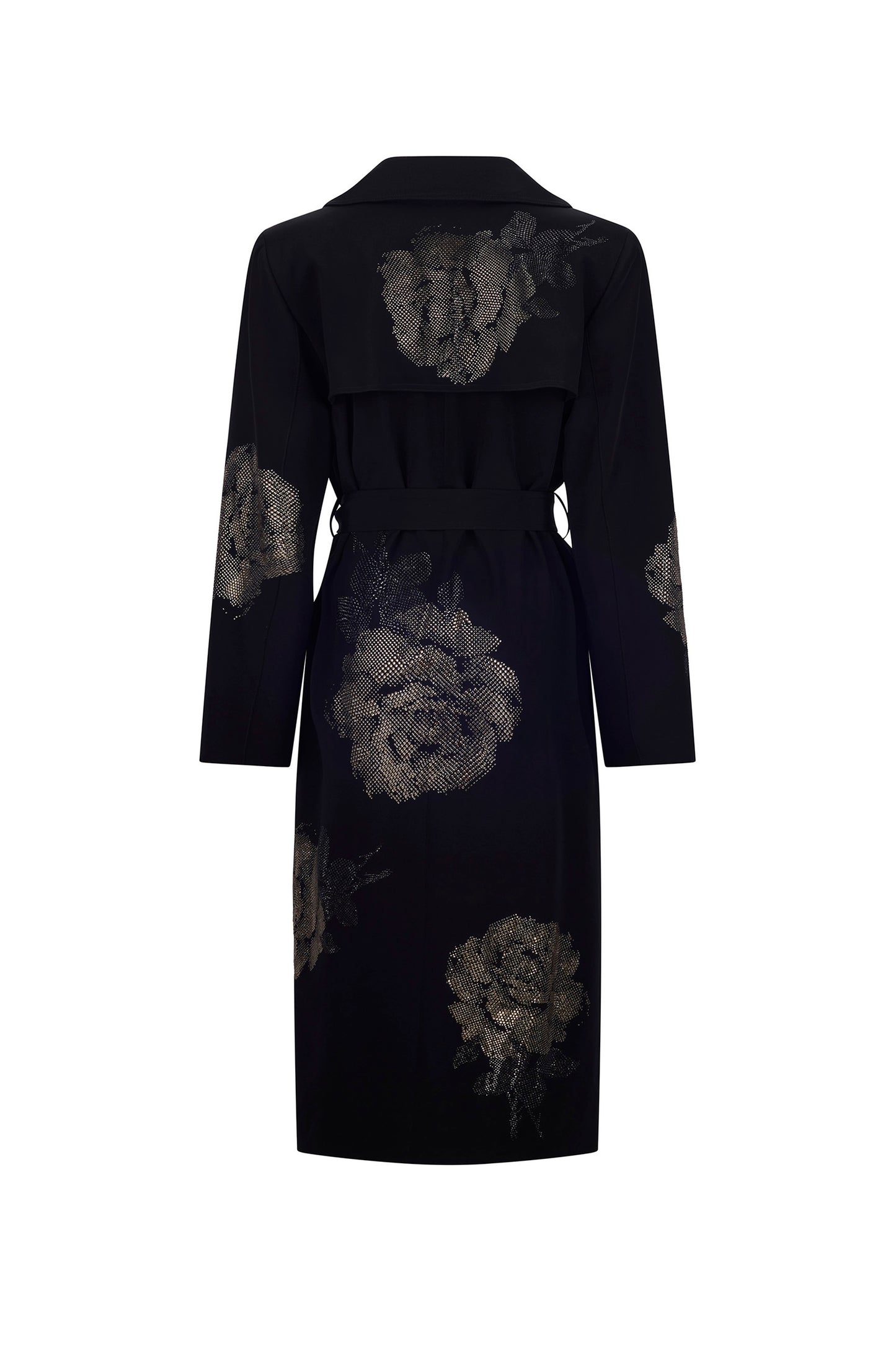 'GHOST ROSE' LONG TRENCH COAT - - Libertine