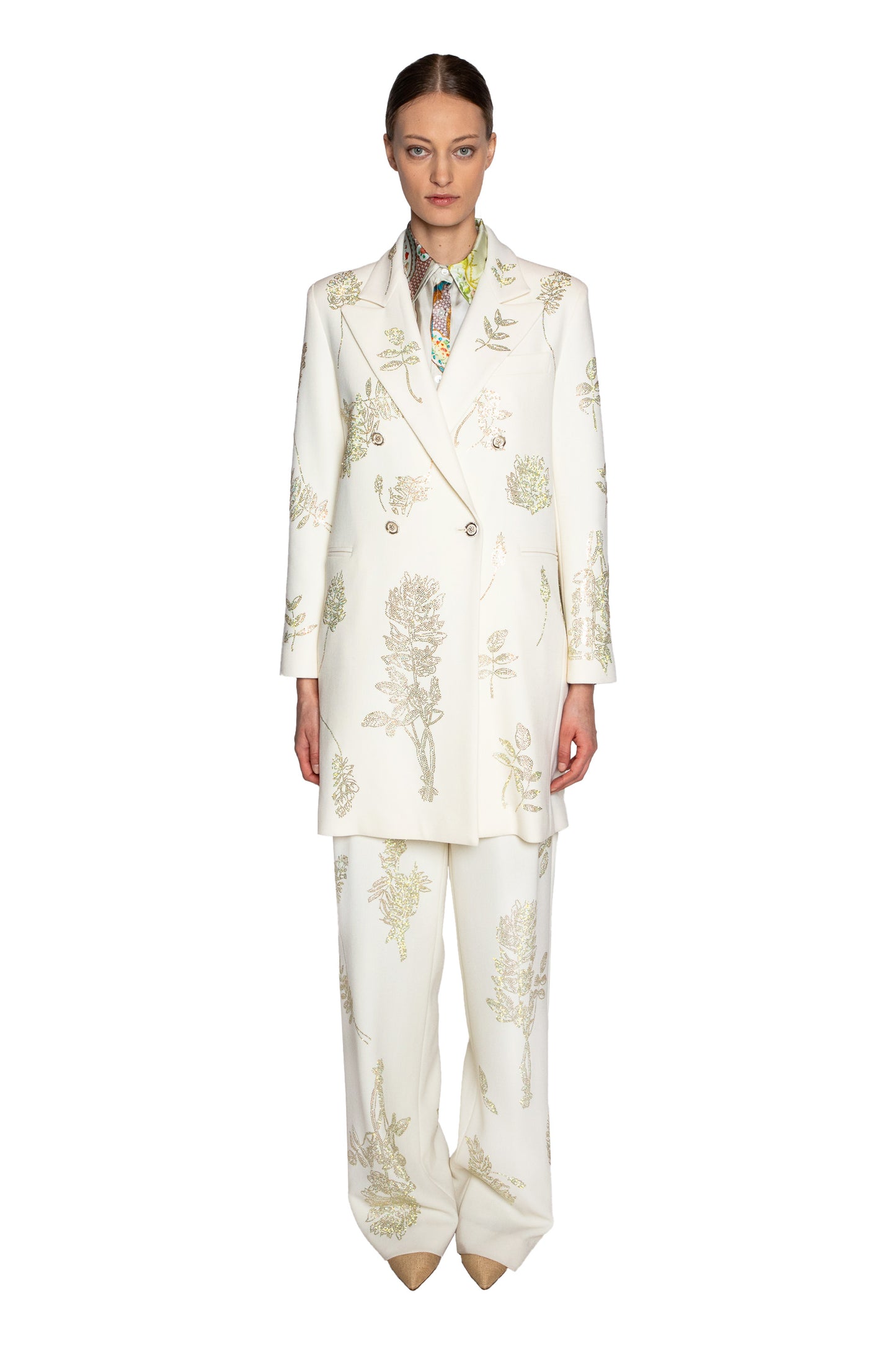 'ELIZABETH ST GARDEN' DOUBLE BREASTED COAT - - Libertine