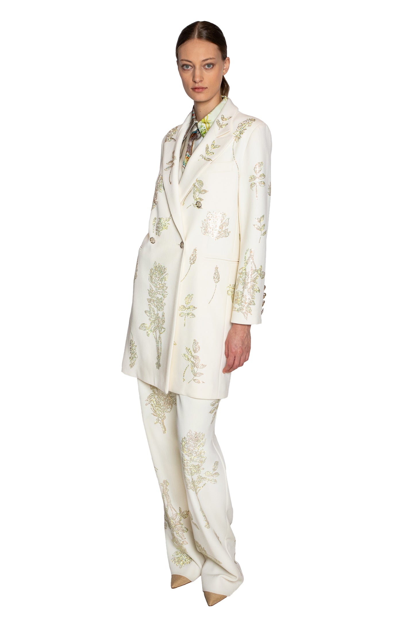 'ELIZABETH ST GARDEN' DOUBLE BREASTED COAT - - Libertine