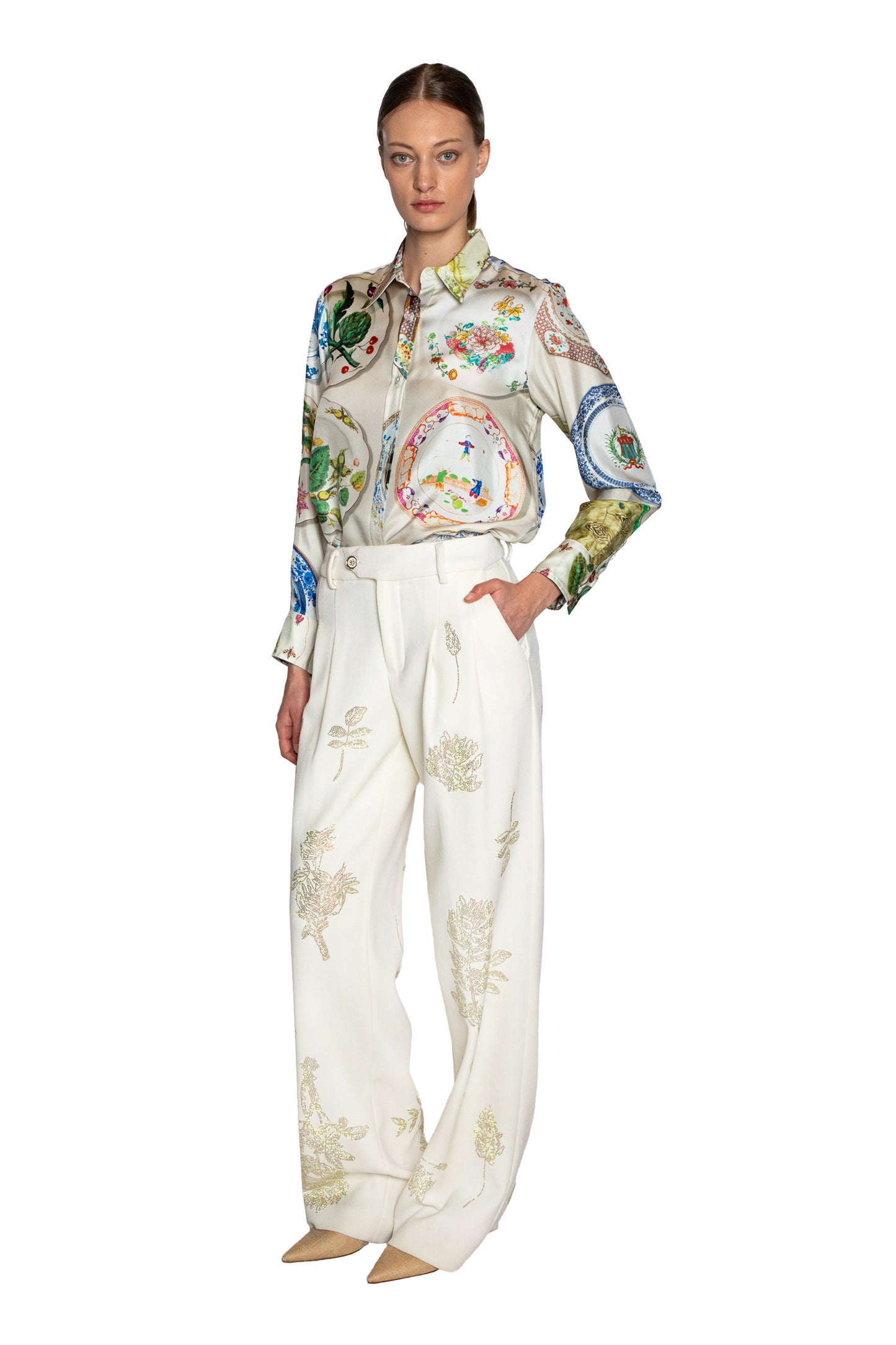'ELIZABETH ST GARDEN' BAGGY TROUSER - - Libertine