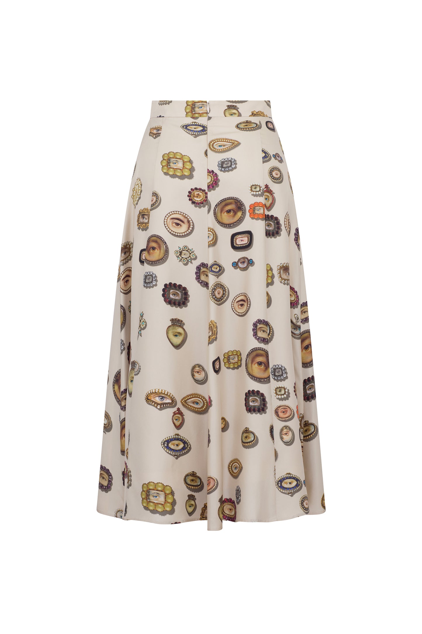 'IVORY LOVERS EYES' TULIP SKIRT - - Libertine