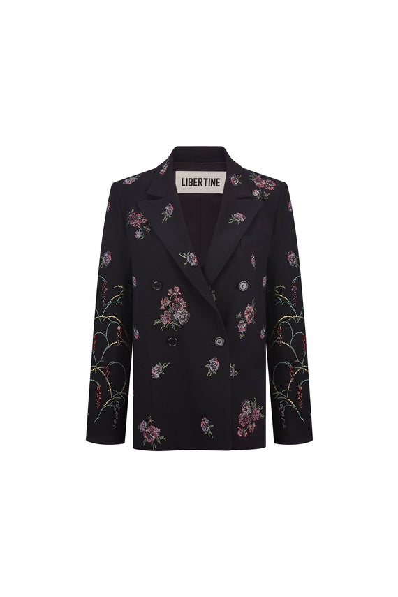 'PANSIES' DOUBLE BREASTED JACKET -  - Libertine