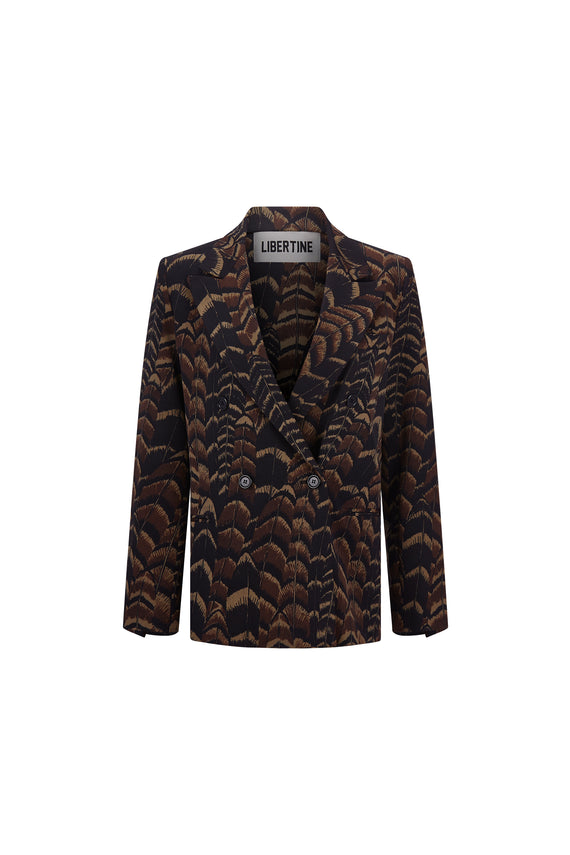 'FEATHERS' DOUBLE BREASTED JACKET -  - Libertine