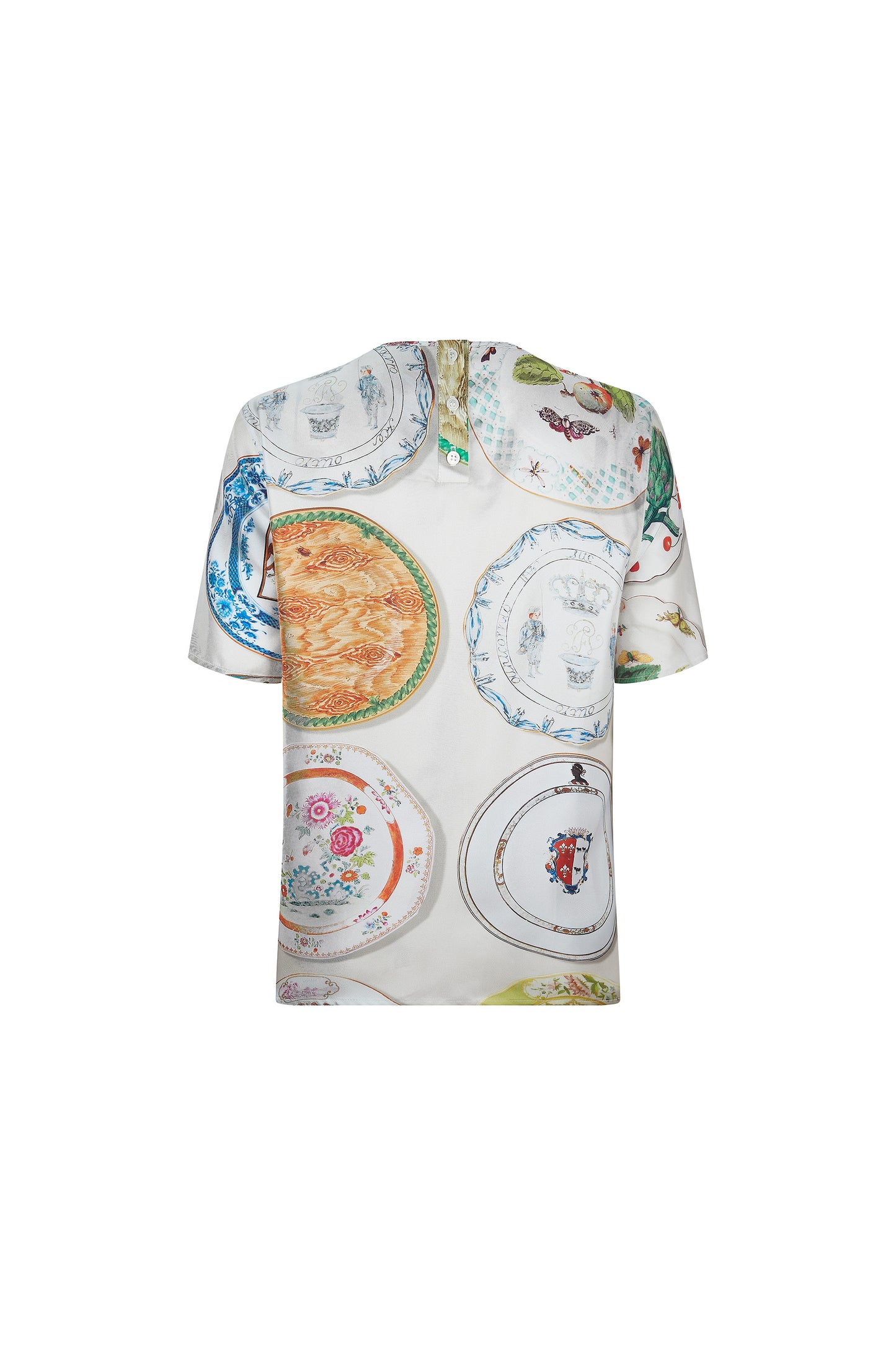 'CHELSEA PLATES' SHORT SLEEVE BLOUSE - TOPS - Libertine