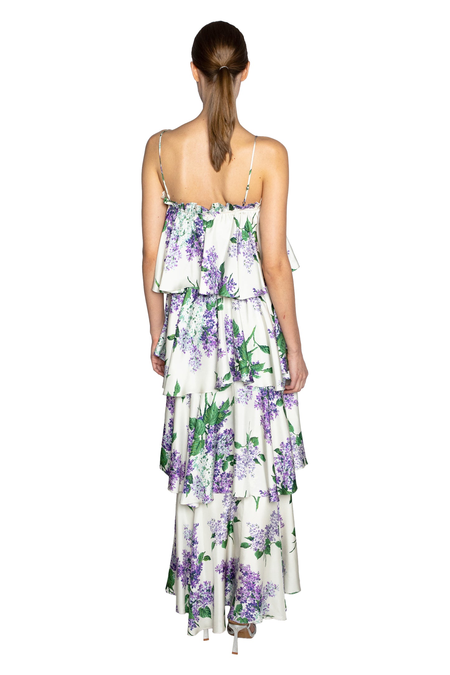 'LILAC GARDEN' CONVERTIBLE RUFFLE DRESS - DRESSES - Libertine