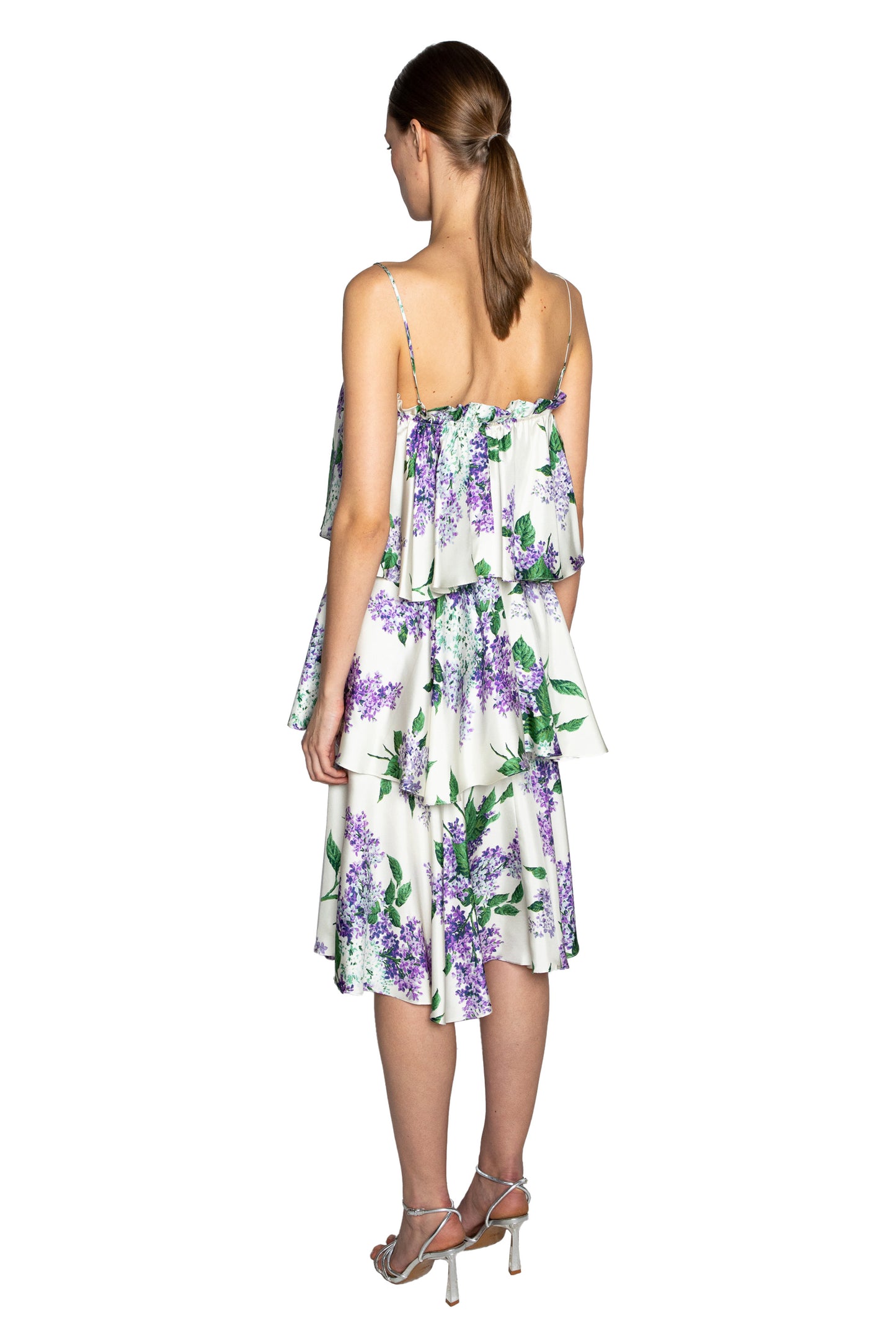 'LILAC GARDEN' CONVERTIBLE RUFFLE DRESS - DRESSES - Libertine