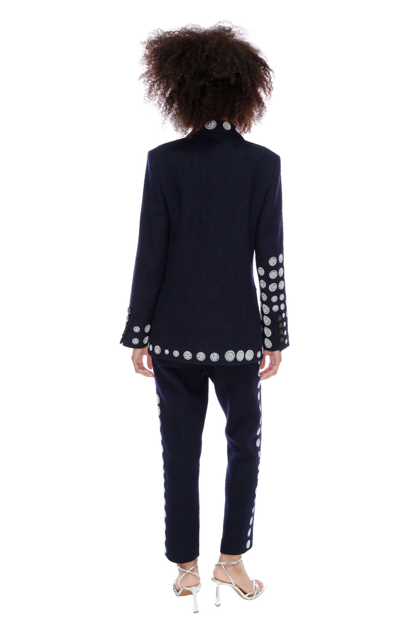 'DOT DOTISM' EMBELLISHED DOUBLE BREASTED BLAZER - JACKETS - Libertine