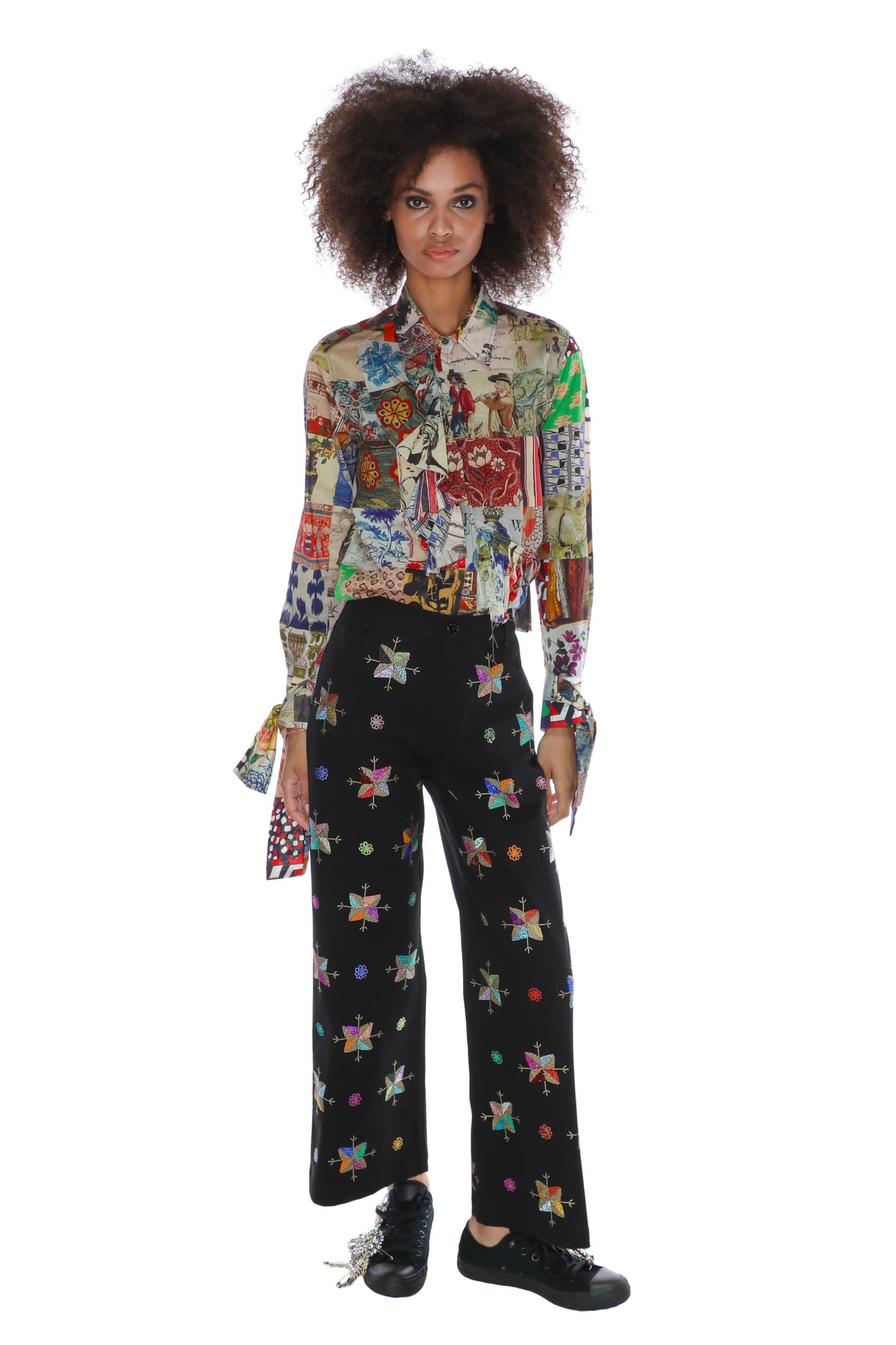 'ATLAS MOUNTAINS' CROPPED WIDE LEG PANT - - Libertine