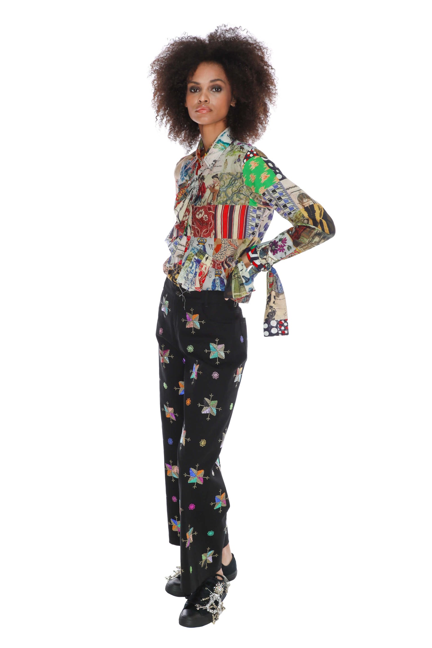 'ATLAS MOUNTAINS' CROPPED WIDE LEG PANT - - Libertine