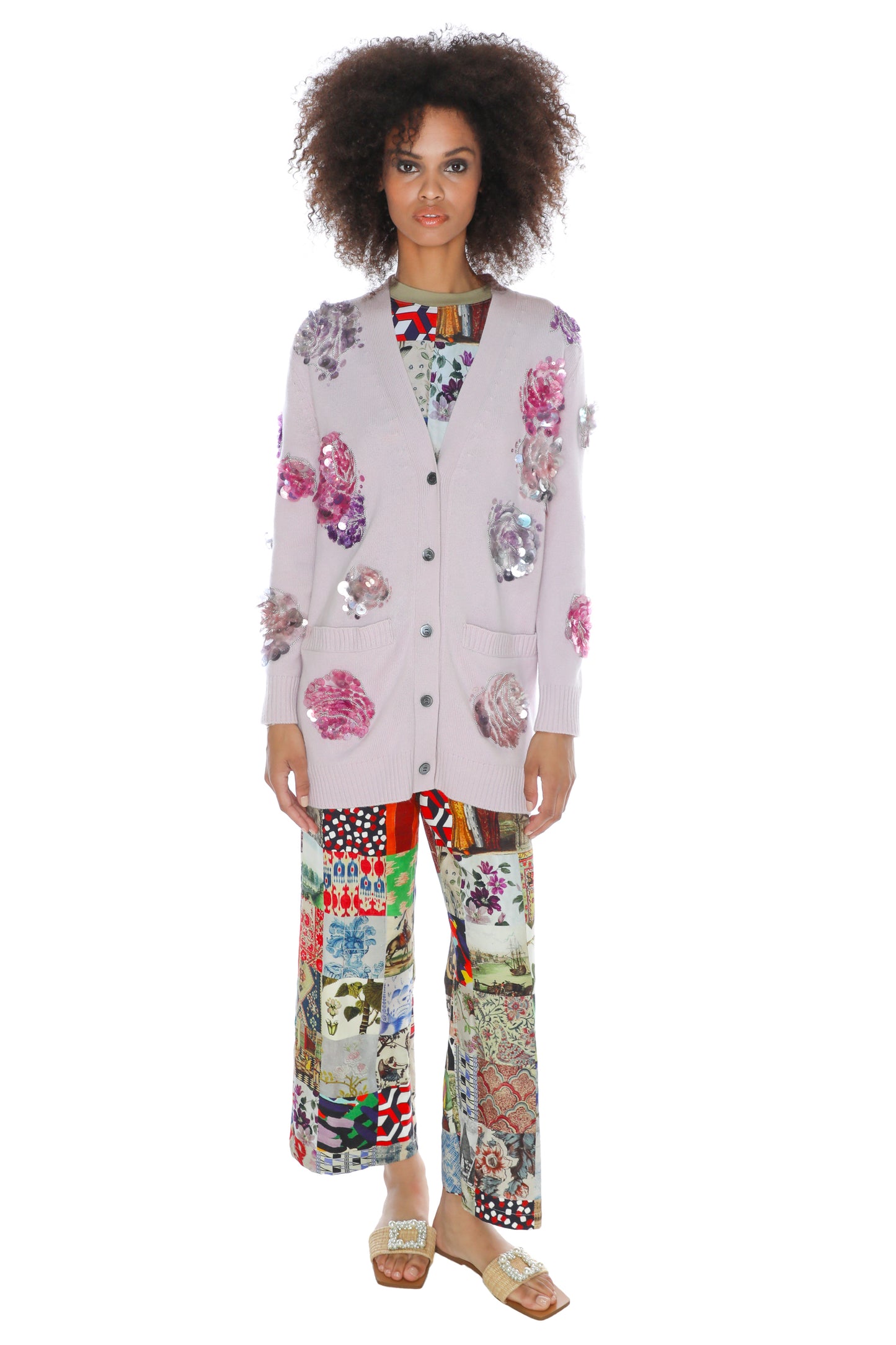 'PALM BEACH' EMBELLISHED OVERSIZED CARDIGAN - - Libertine