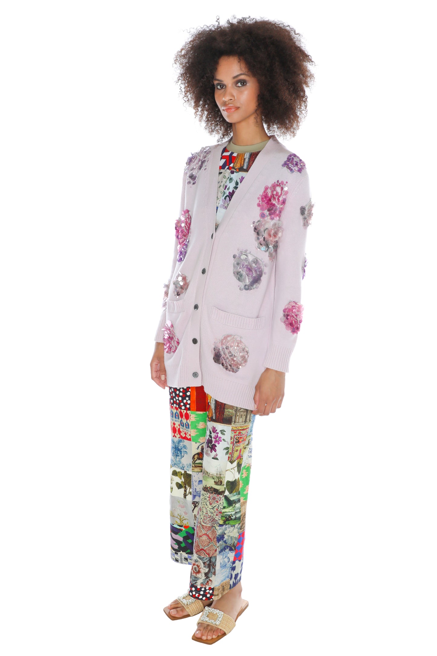 'PALM BEACH' EMBELLISHED OVERSIZED CARDIGAN - - Libertine