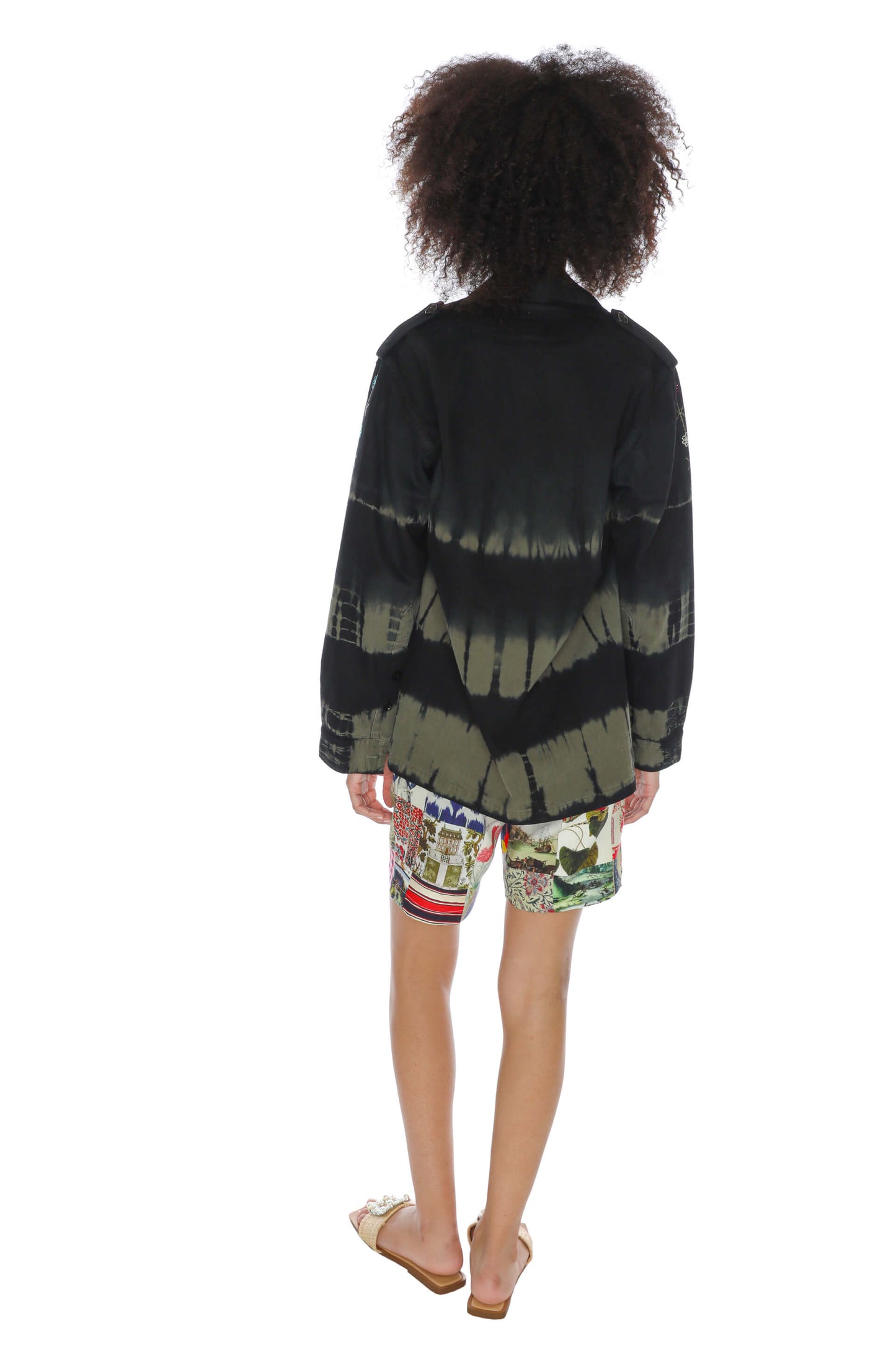 'ATLAS MOUNTAINS' TIE DYE VINTAGE FRENCH MILITARY JACKET - - Libertine