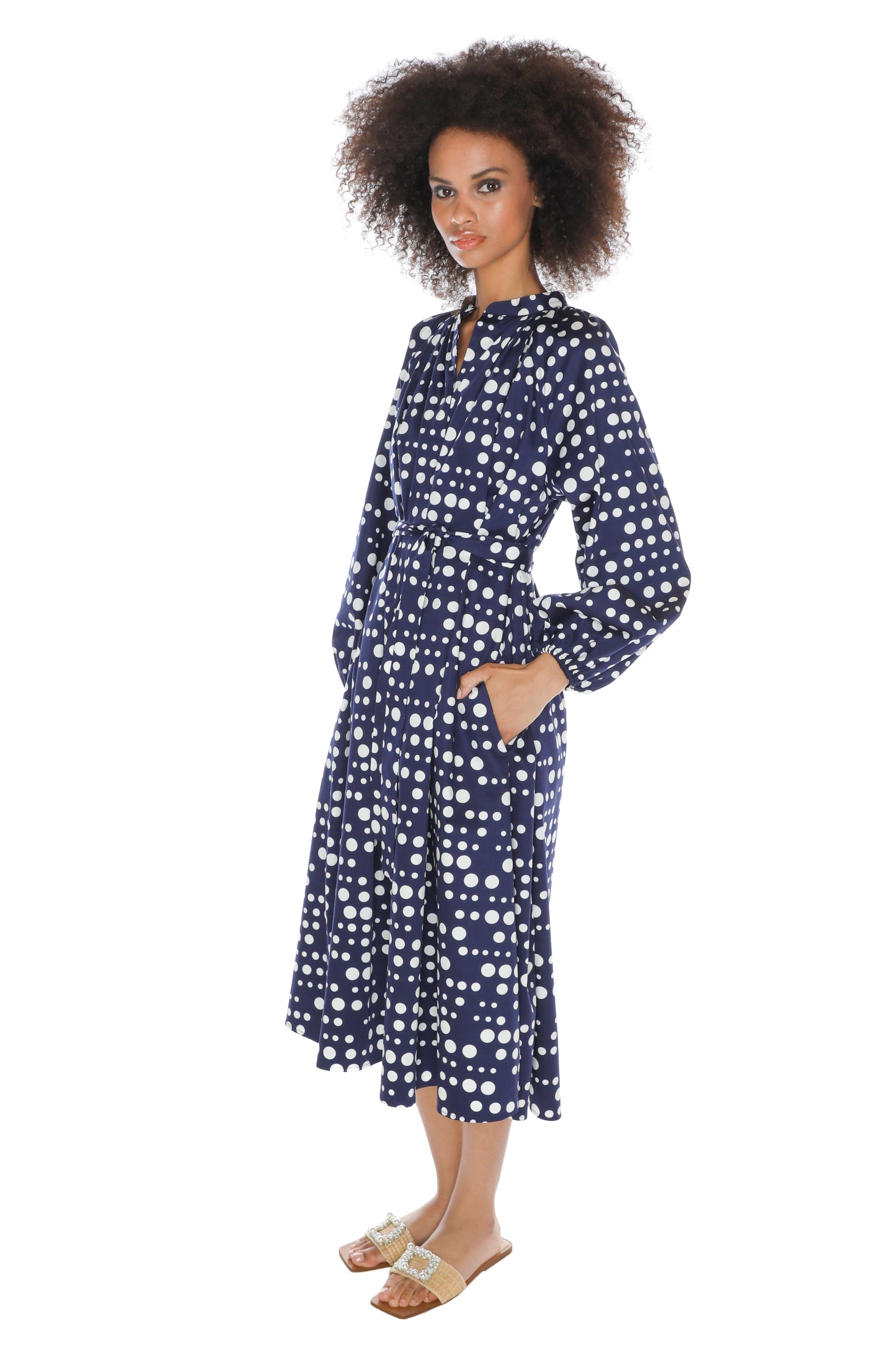 'DOT DOTISM' LINDSEY DRESS - DRESSES - Libertine