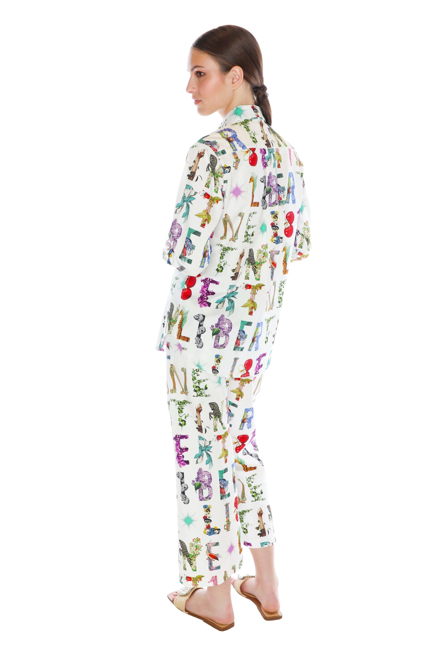 'WHITE DECO LETTERS' NEW CLASSIC SHIRT - - Libertine