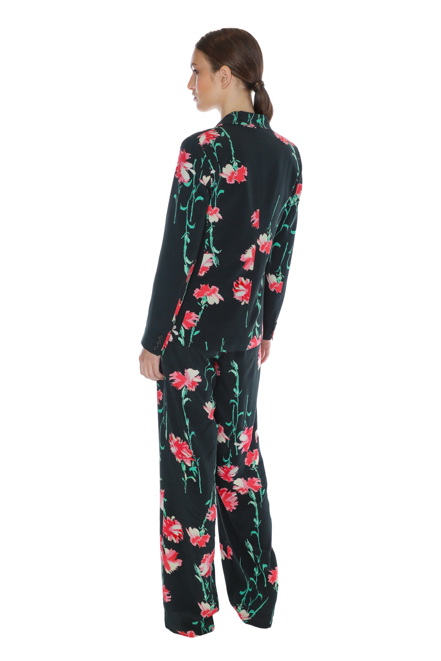 'CECIL BEATON PINK CARNATION' PATCH POCKET JACKET - - Libertine