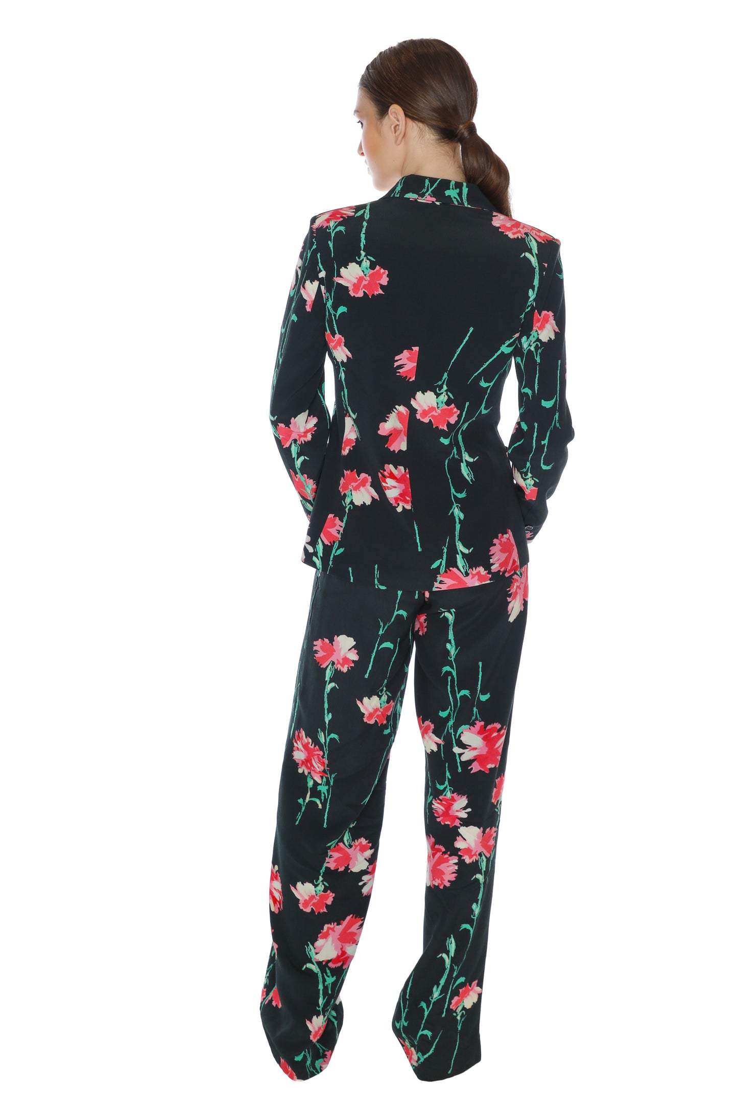 'CECIL BEATON PINK CARNATION' PATCH POCKET JACKET - - Libertine